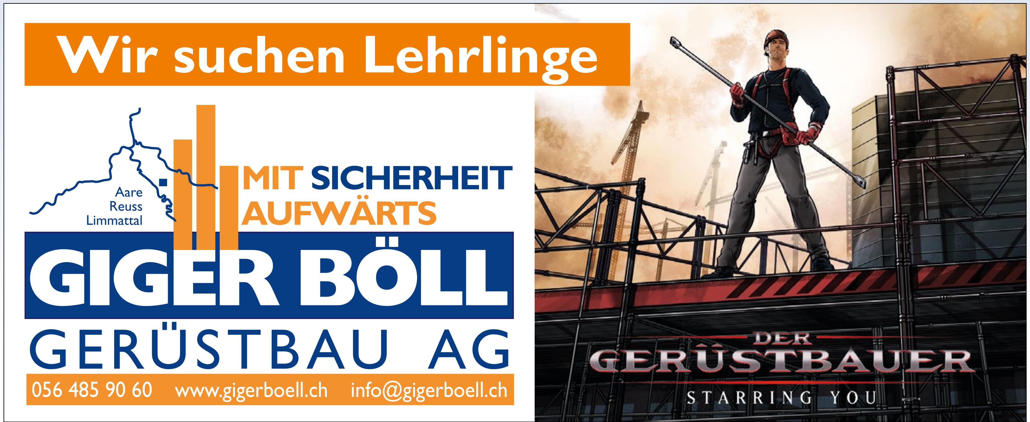 Lehrstellen, Giger Böll Gerüstbau AG, zu vergeben