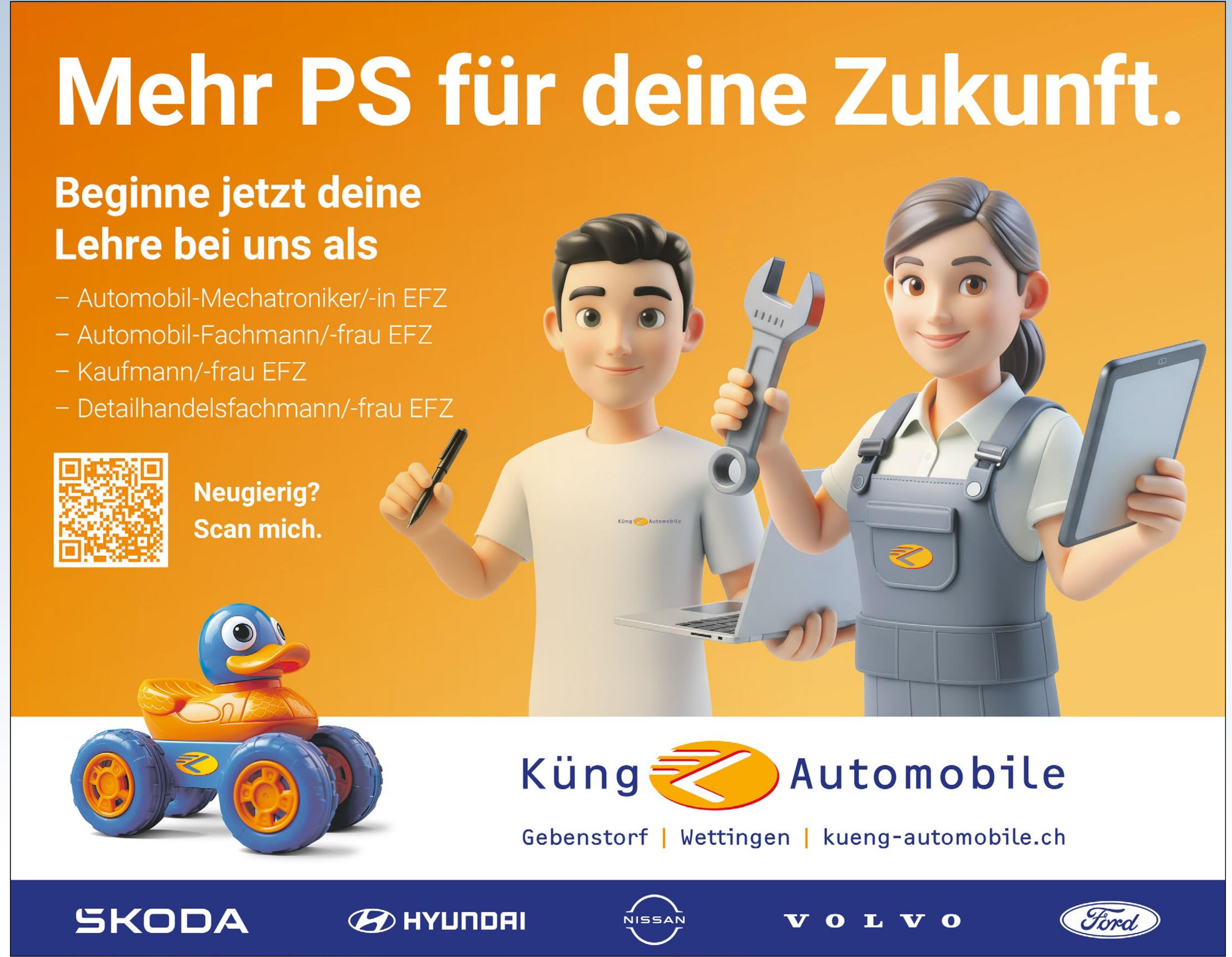Automobil-Mechatroniker/in EFZ, Küng Automobile, Gesucht