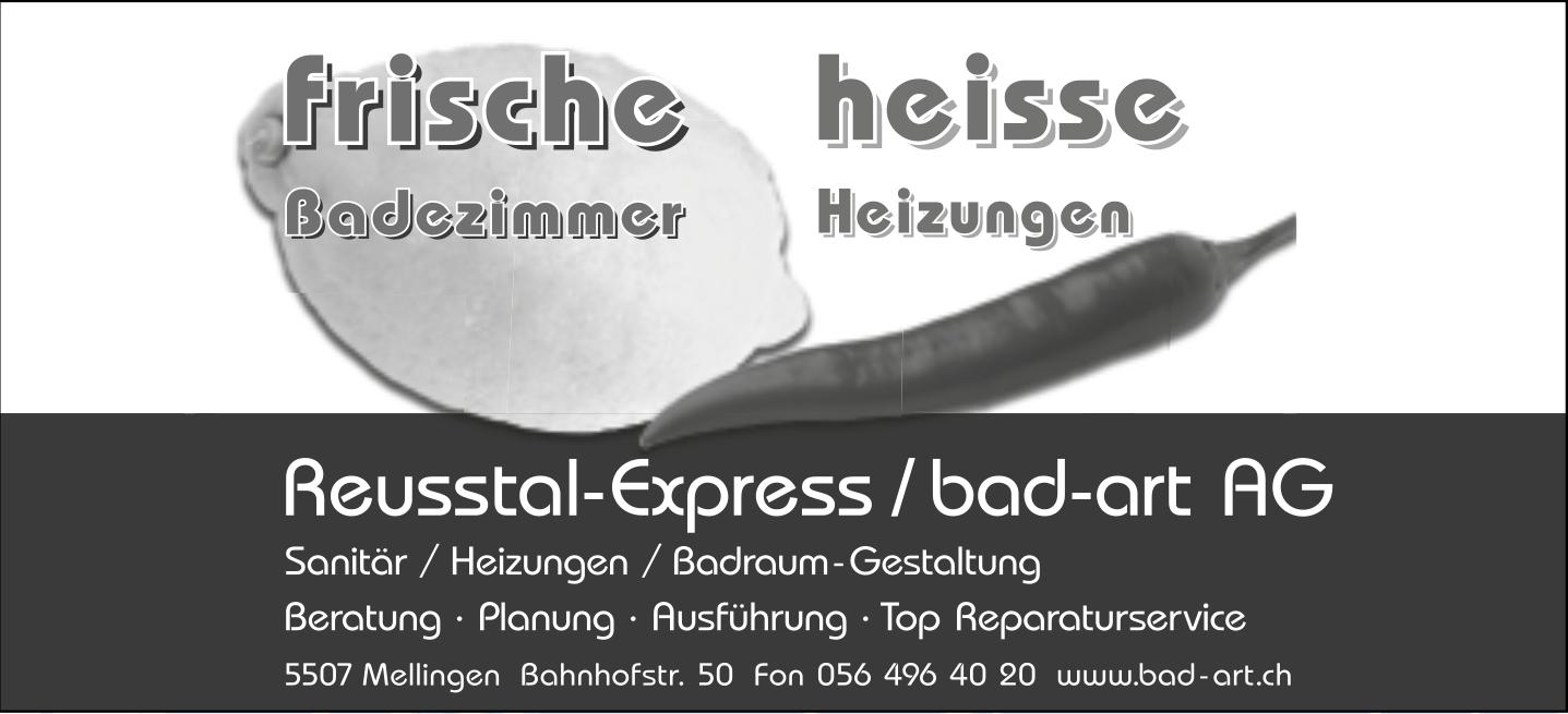 Reusstal-Express / bad-art AG, Mellingen - frische Badezimmer, heisse Heizungen