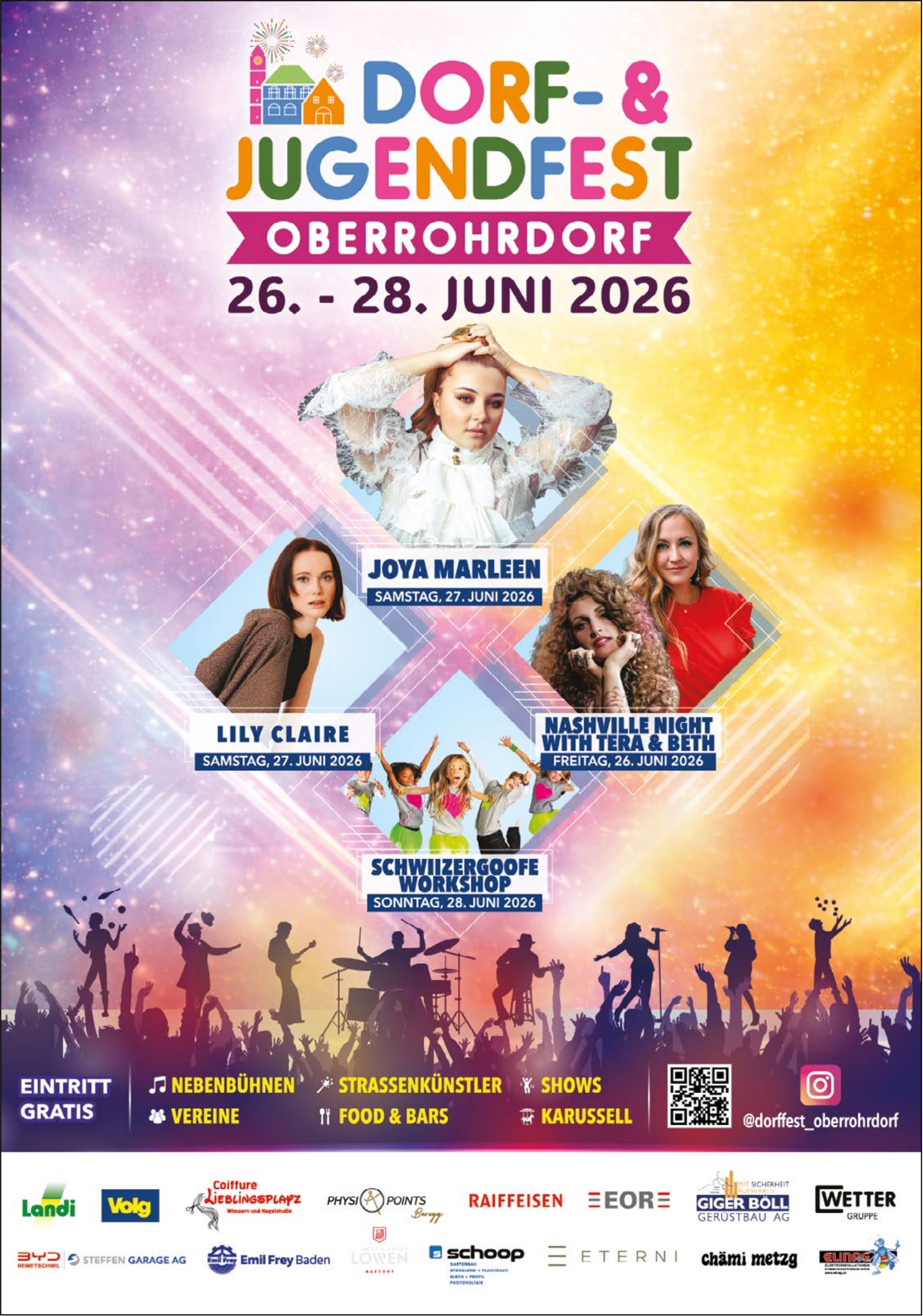 Dorf- & Jugendfest, 26. - 28. Juni, Oberrohrdorf