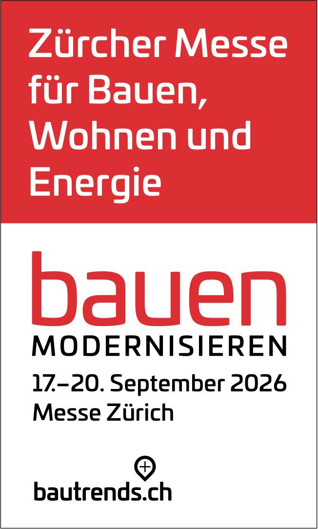 Zürcher Messe für Bauen, Wohnen und Energie, 17. - 20. September, Messe Zürich