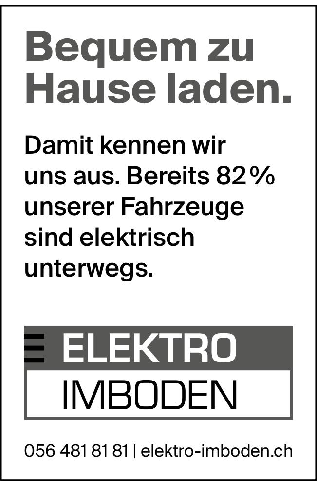Elektro Imboden, Bequem zu Hause laden.