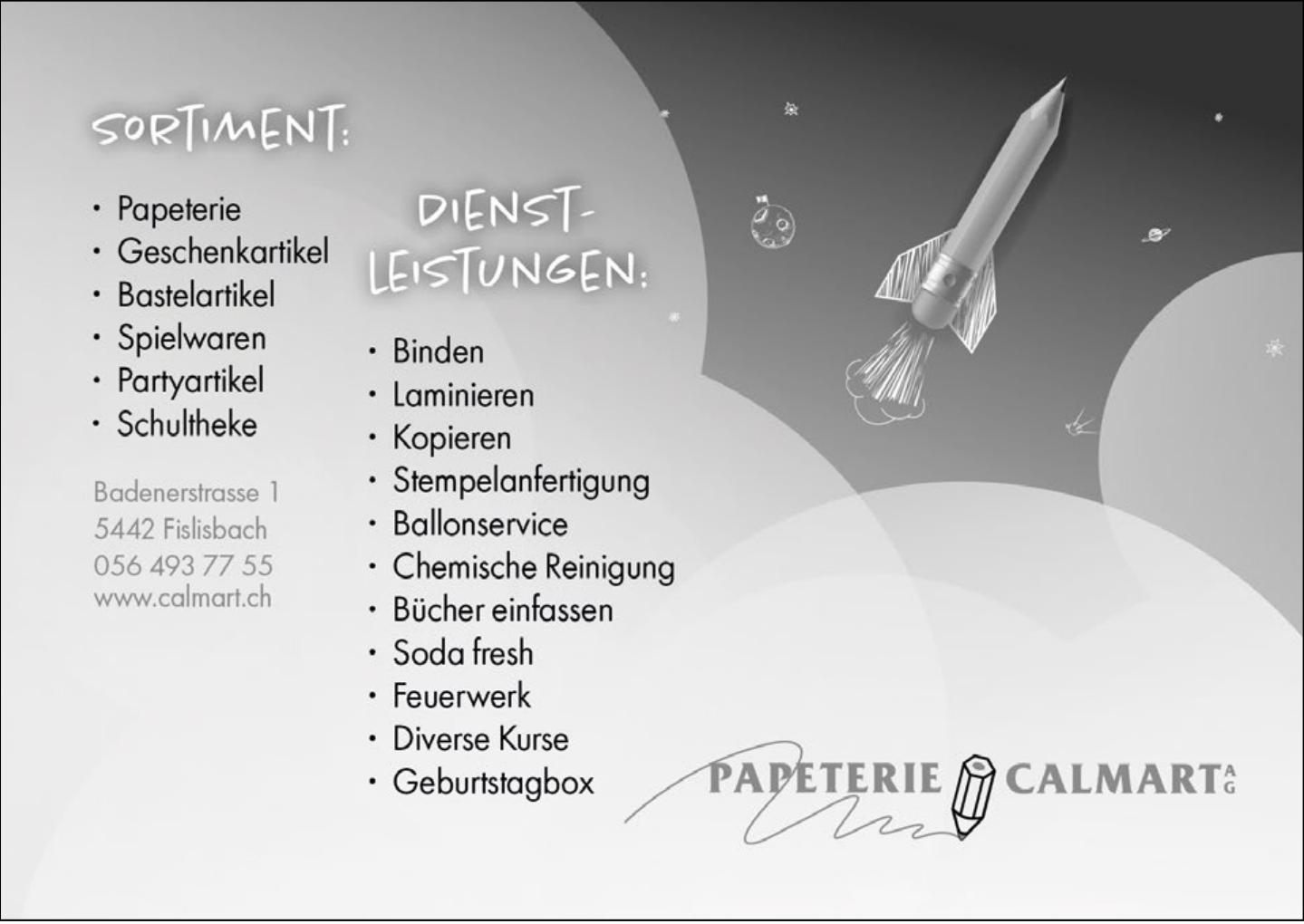 PAPETERIE CALMART AG, Fislibach