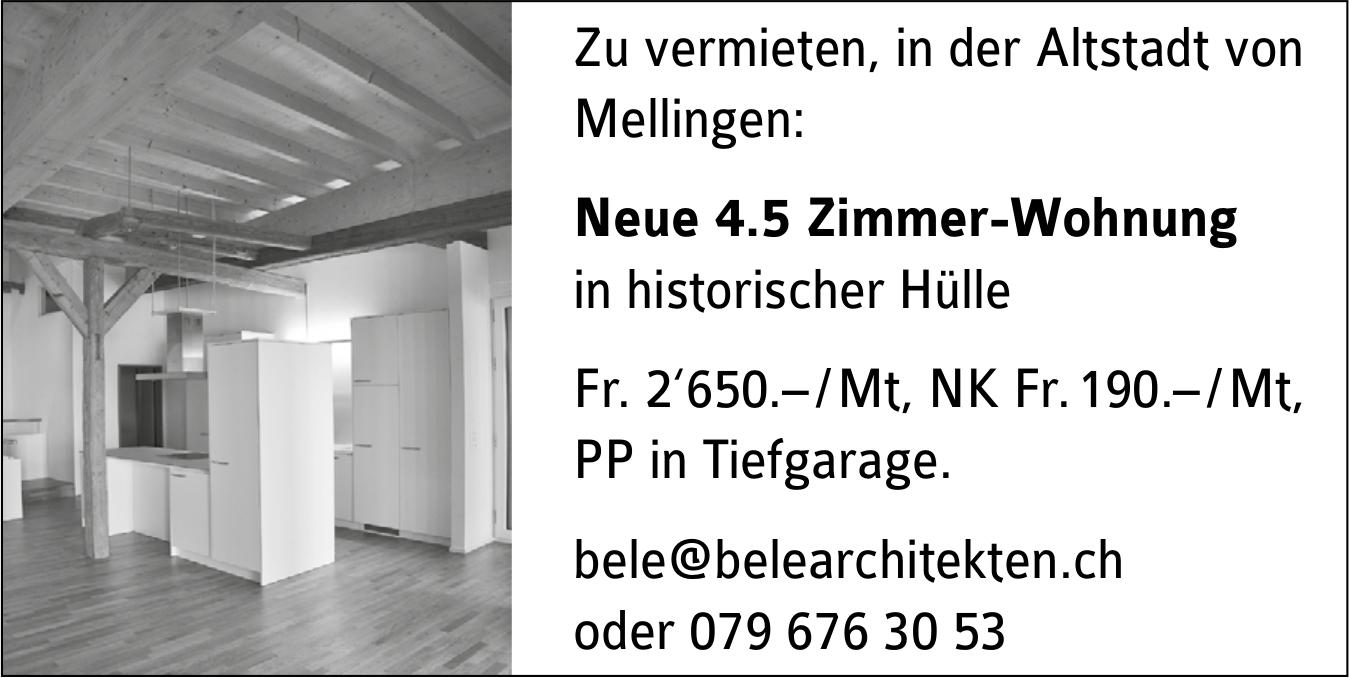 Neue 4.5 Zimmer-Wohnung, Mellingen, zu vermieten