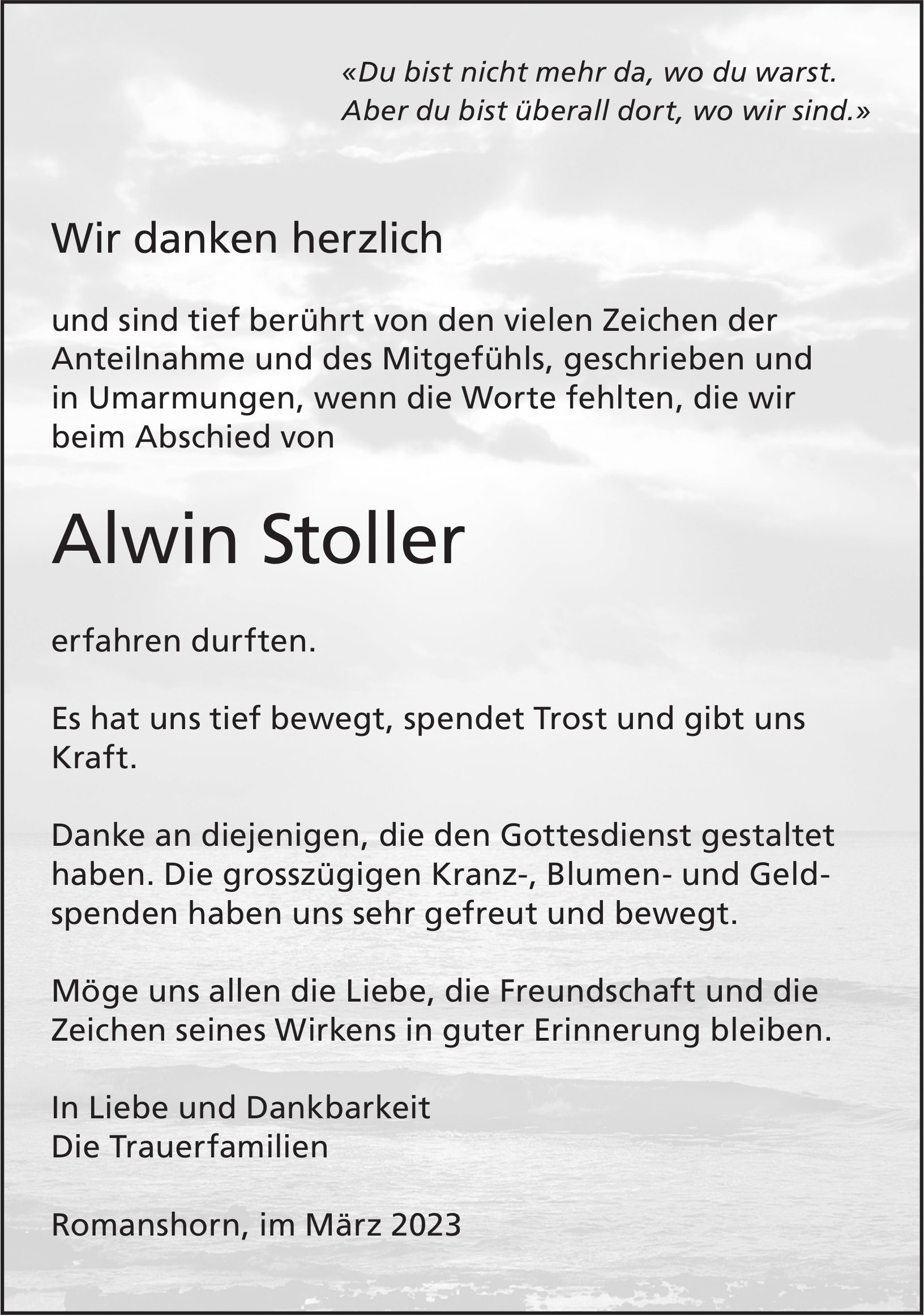Stoller Alwin, im März 2023 / DS
