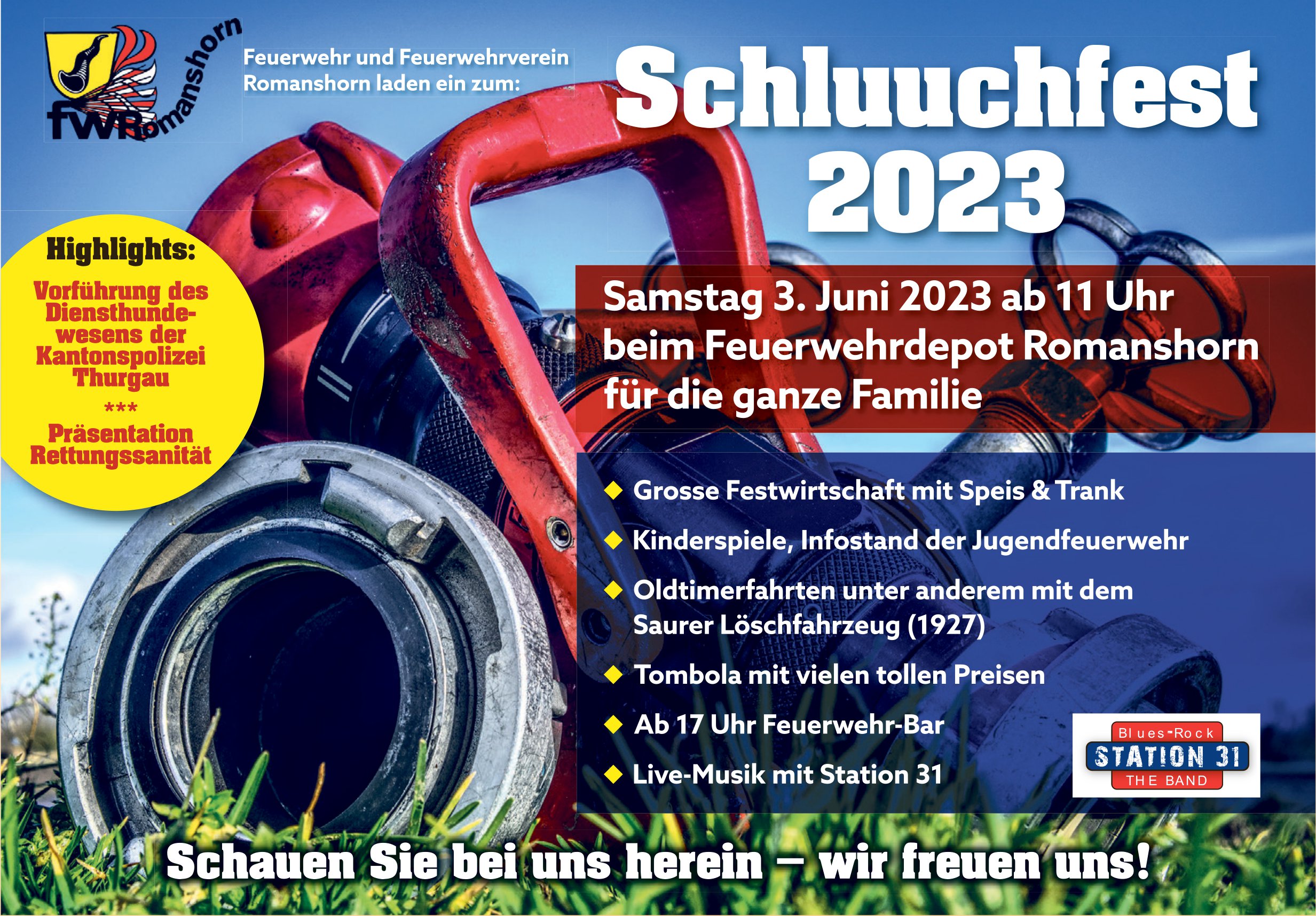 Schluuchfest 2022, 3. Juni, Feuerwehrdepot Romanshorn
