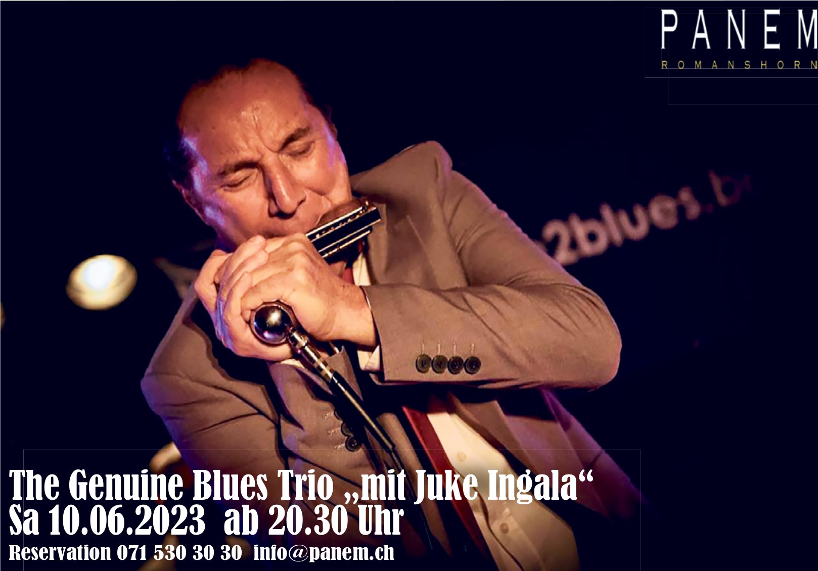 The Genuine Blues Trio „mit Juke Ingala“ Sa 10.06.2023 ab 20.30 Uhr, 10. Juni