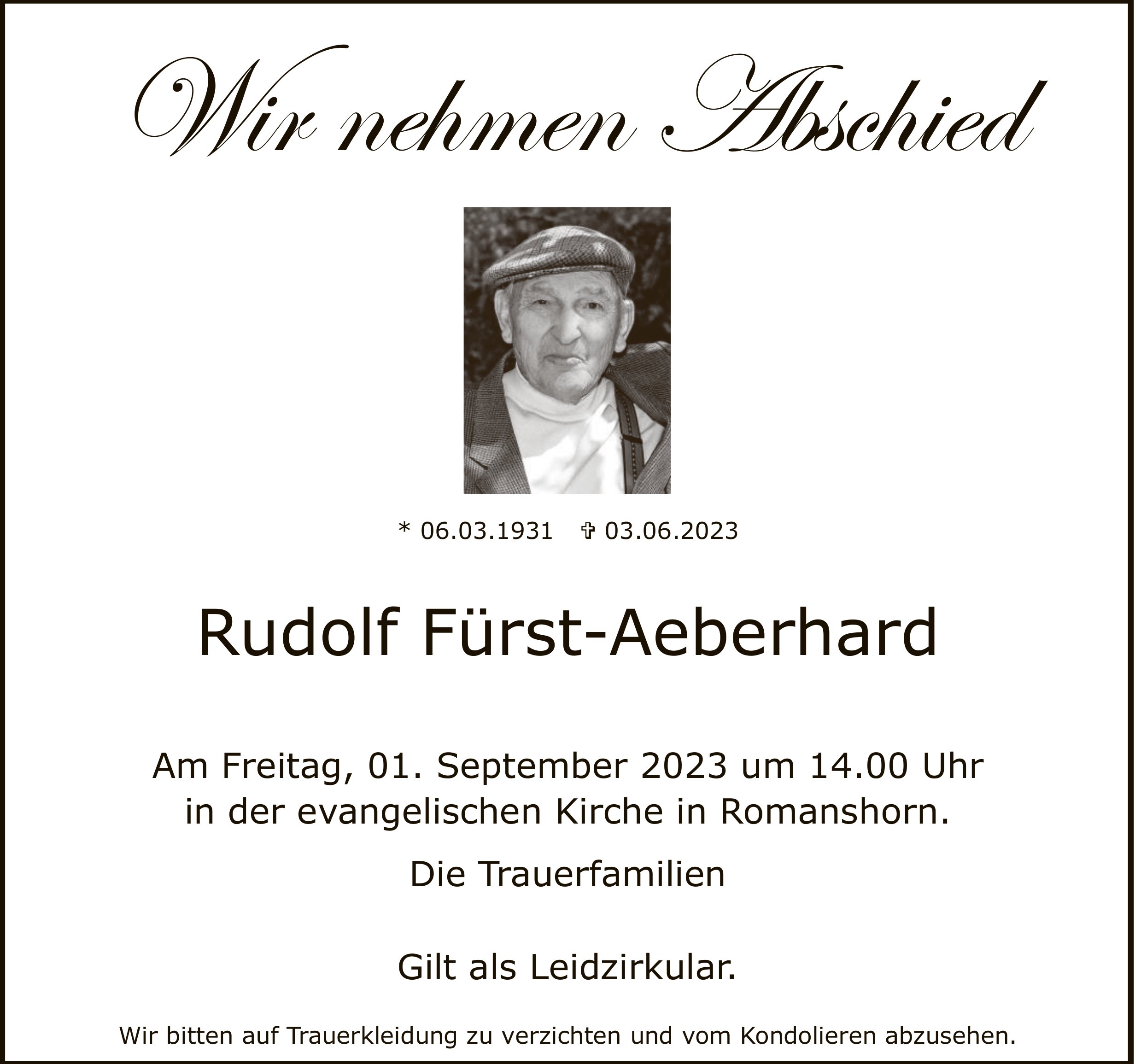 Rudolf Fürst-Aeberhard / TA