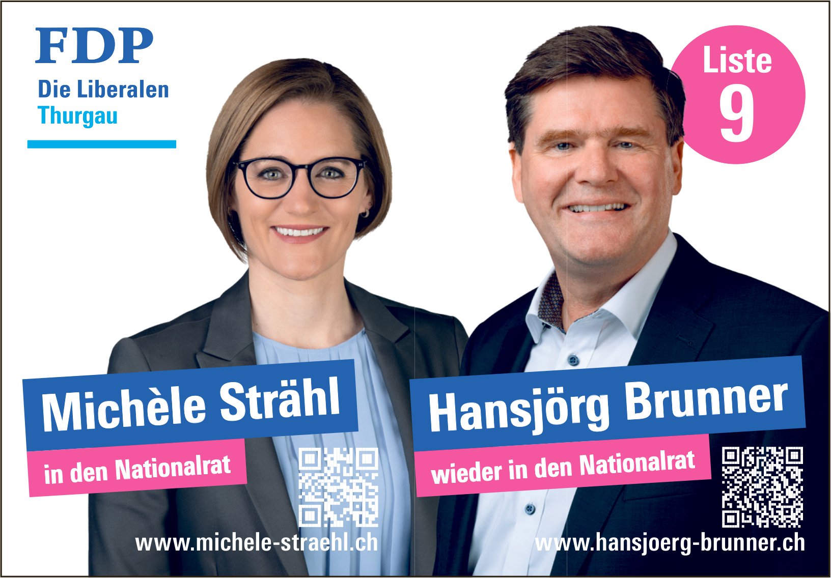 Michèle Strähl ,Hansjörg Brunner, FDP