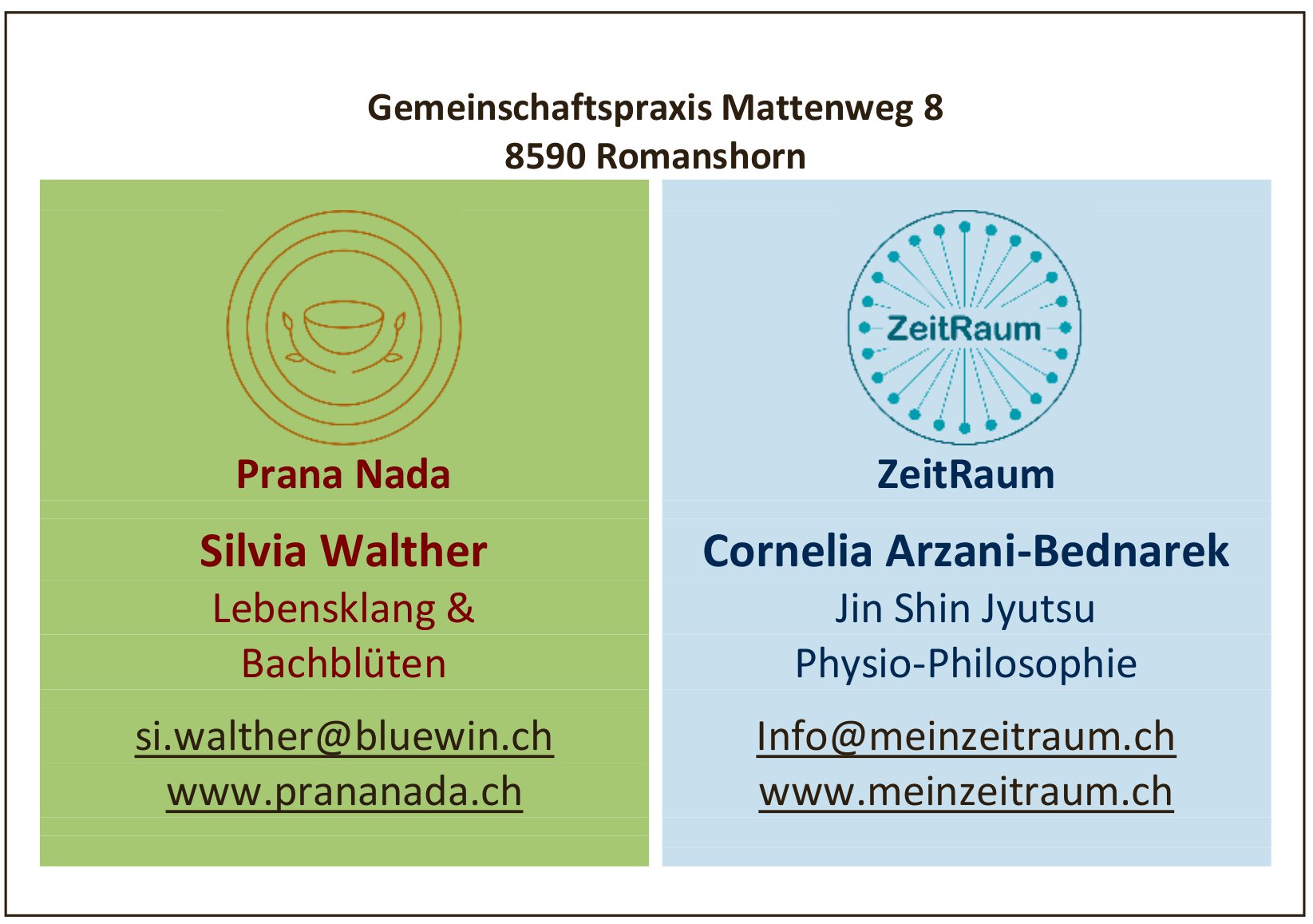 Silvia Walther, Cornelia Arzani-Bednarek, Romanshorn - Gemeinschaftspraxis