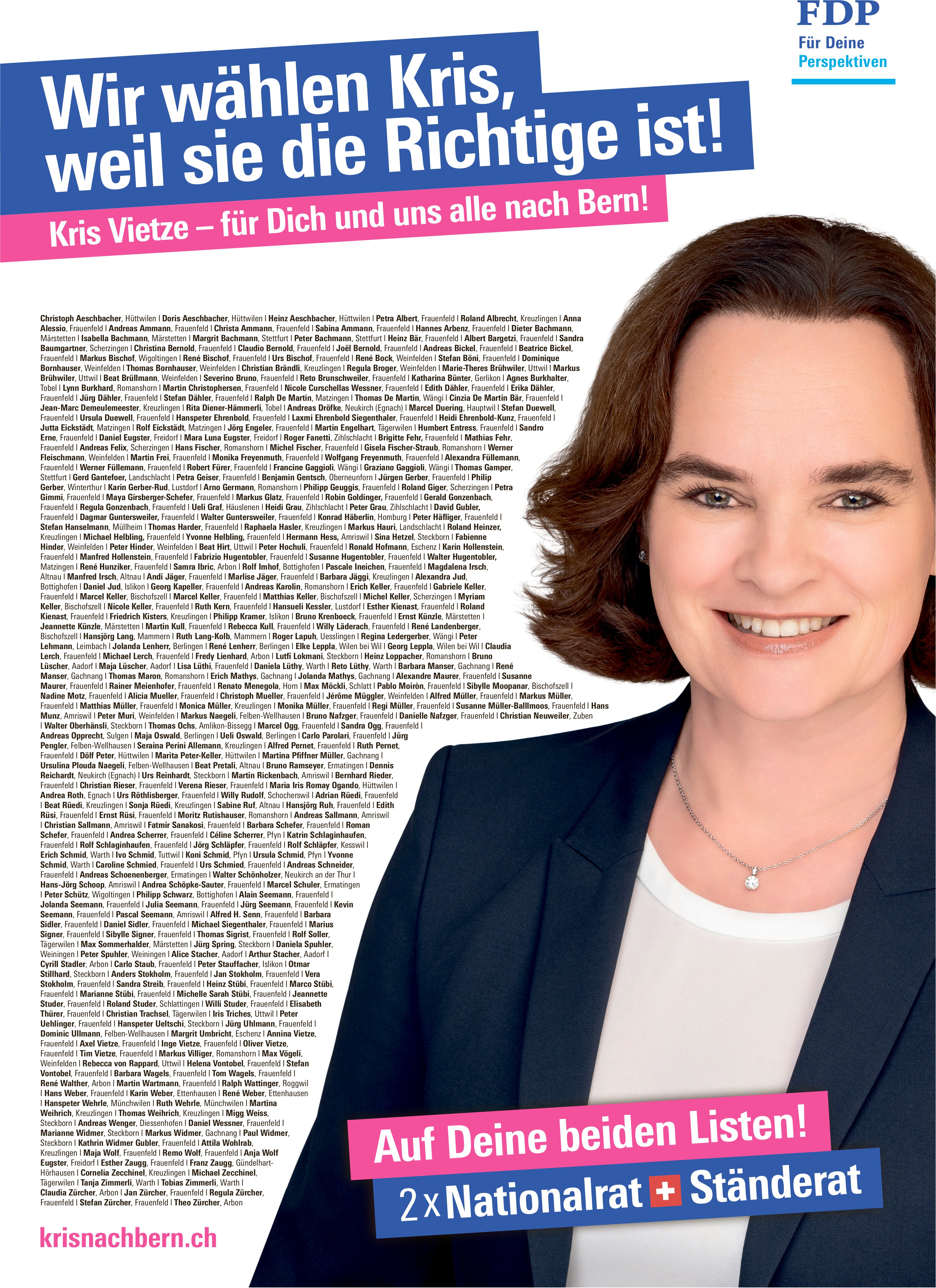 Kris Vietze, Wir wählen Kris, weil sie die Richtige ist!