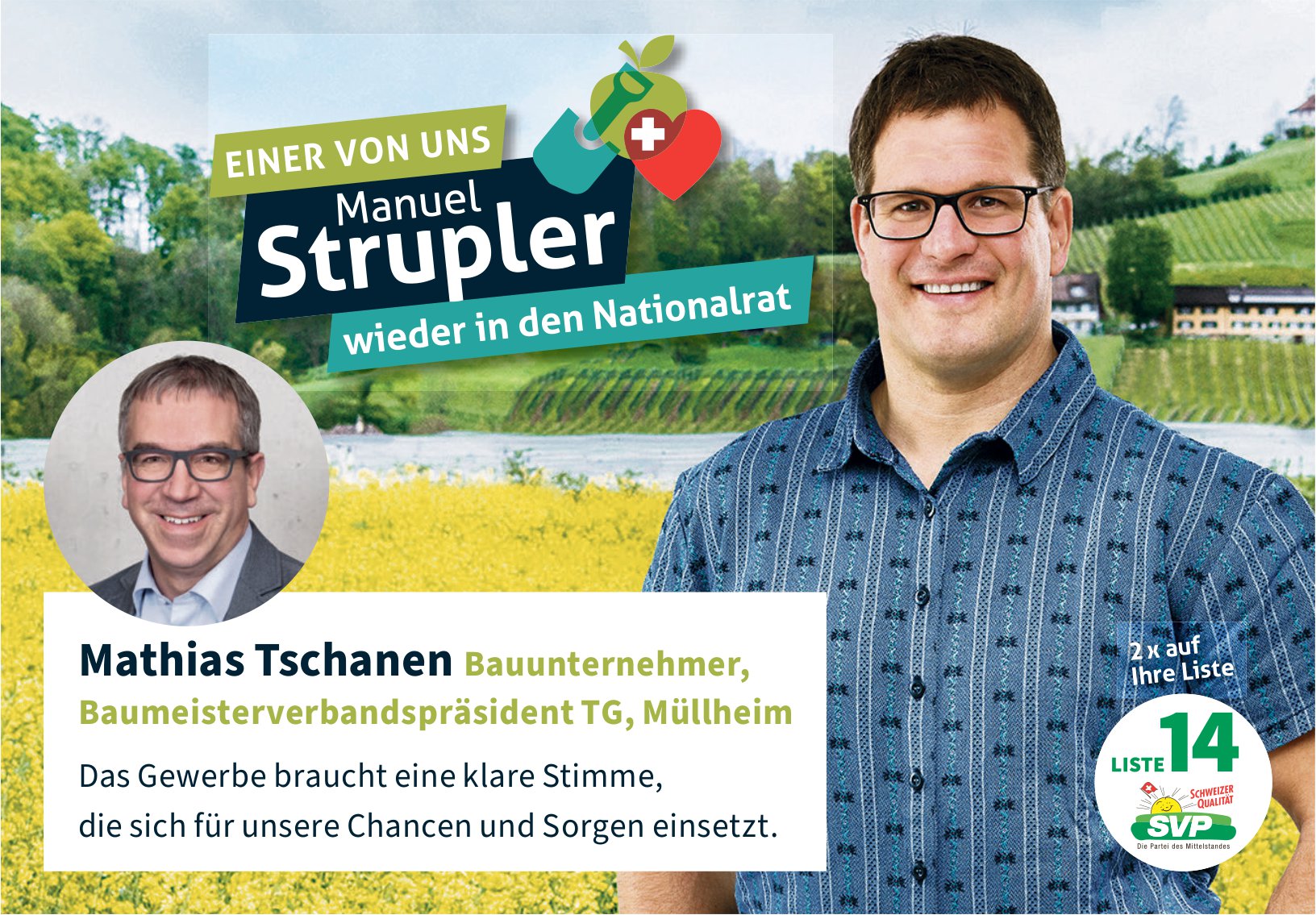 Manuel Strupler wieder in den Nationalrat, Müllheim
