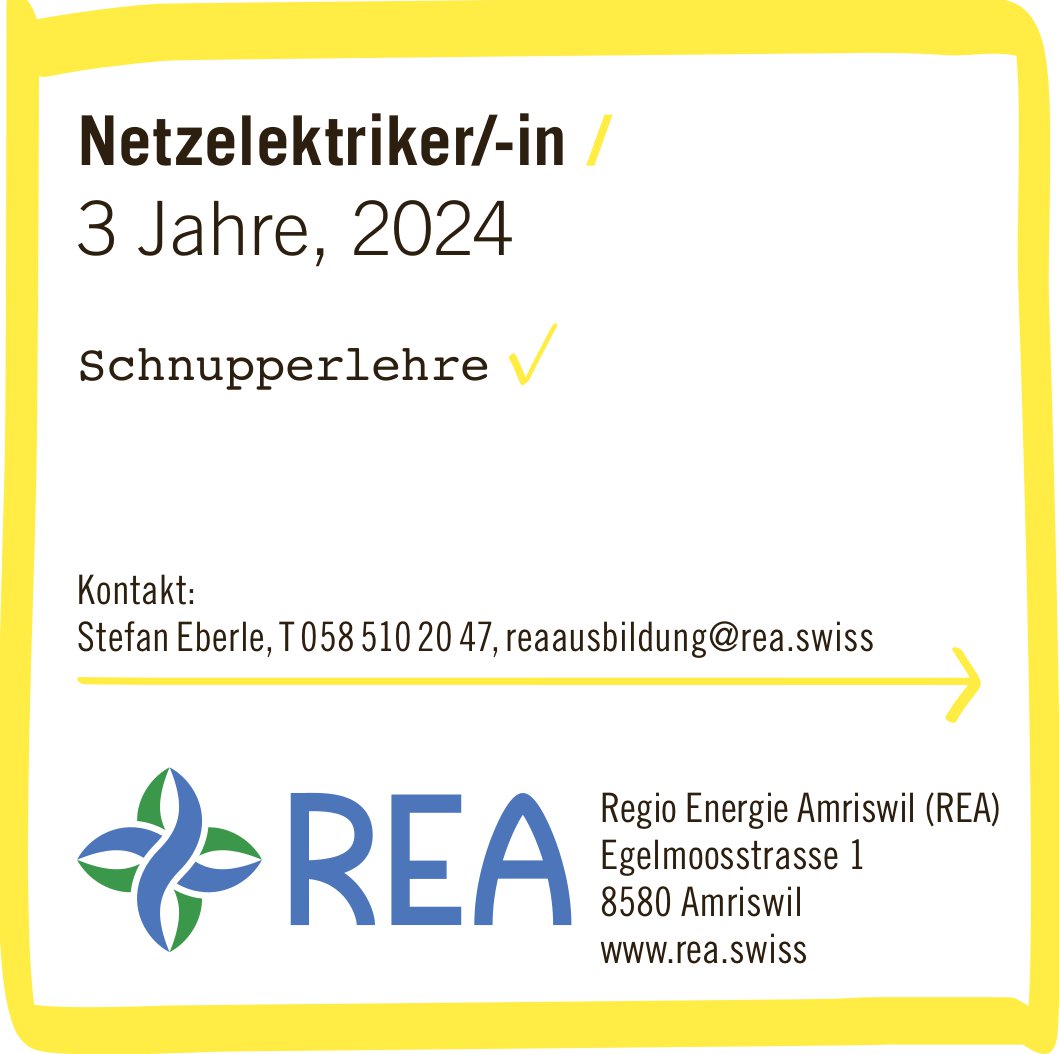 Regio Energie Amriswil (REA), Netzelektriker/-in /