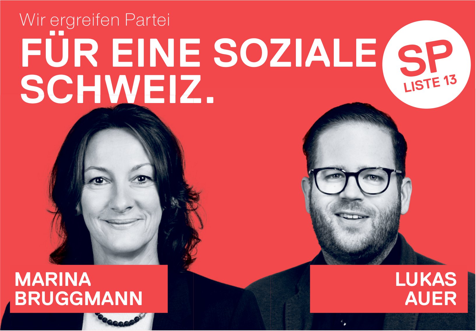 Wir ergreifen Partei für eine soziale Schweiz.