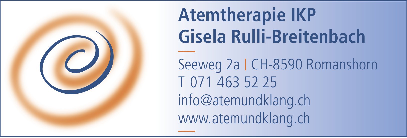 Atemtherapie Ikp Gisela Rulli-Breitenbach, Romanshorn - Atemtherapie