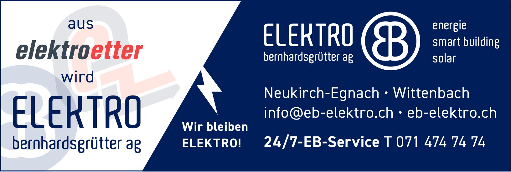 ELEKTRO bernhardsprütter ag, Wittenbach - energie smart building solar
