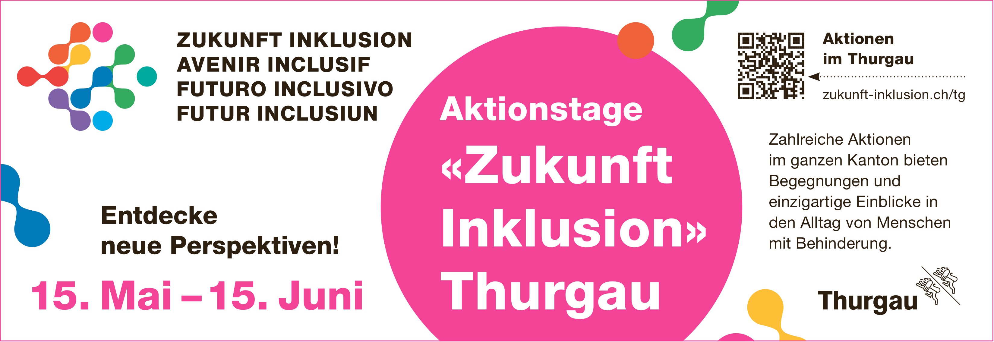 Aktionstage «Zukunft Inklusion» Thurgau, 15. Mai-15. Juni