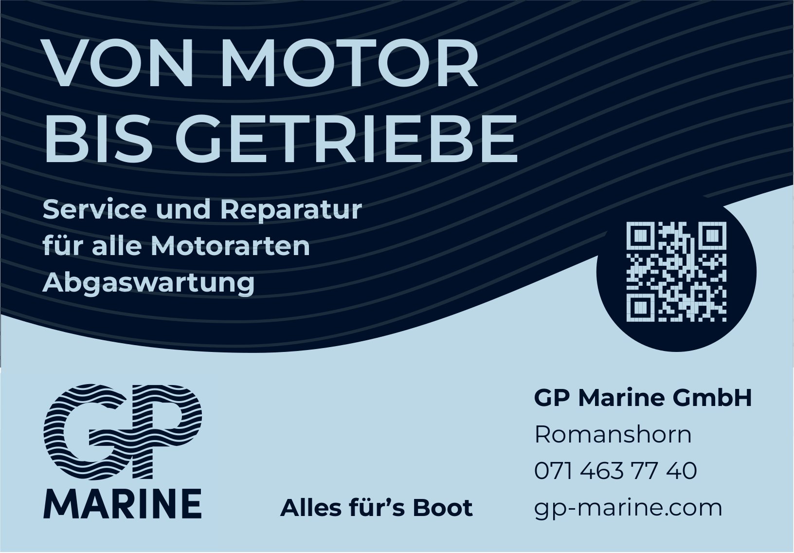 GP Marine GmbH, Romanshorn - Service und Reparatur