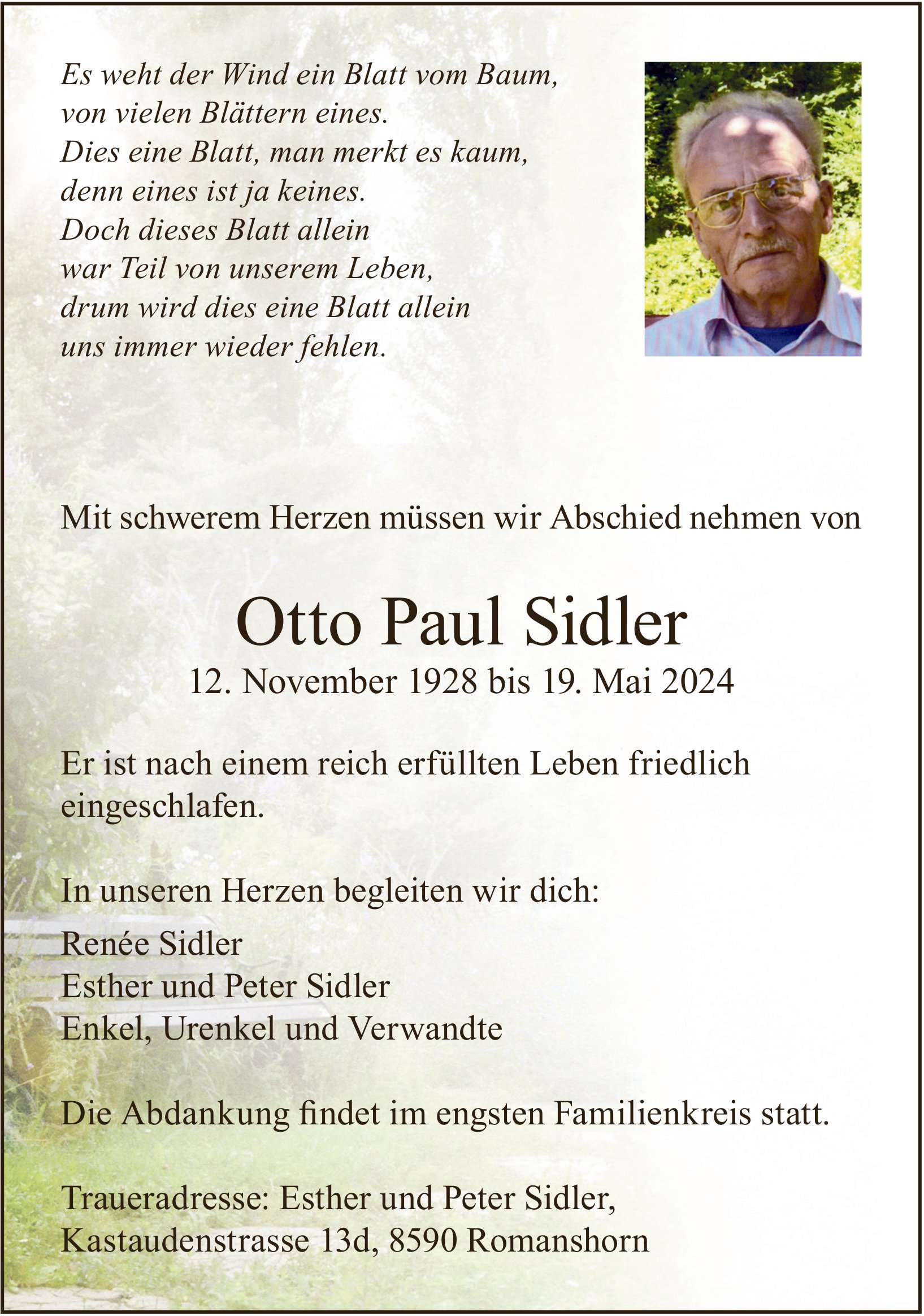 Sidler Otto Paul