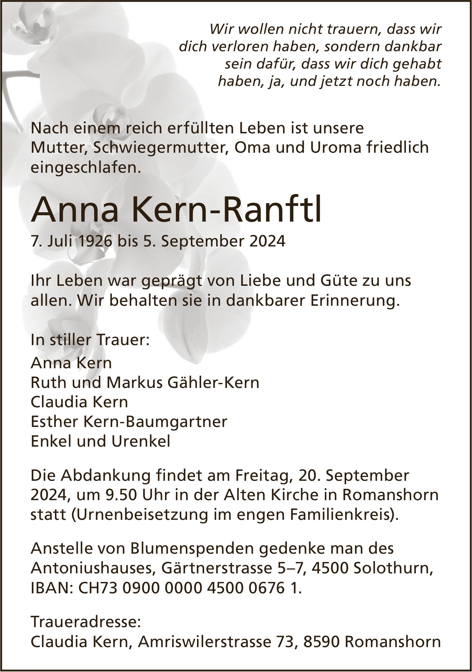 Kern-Ranftl Anna, September 2024 / TA