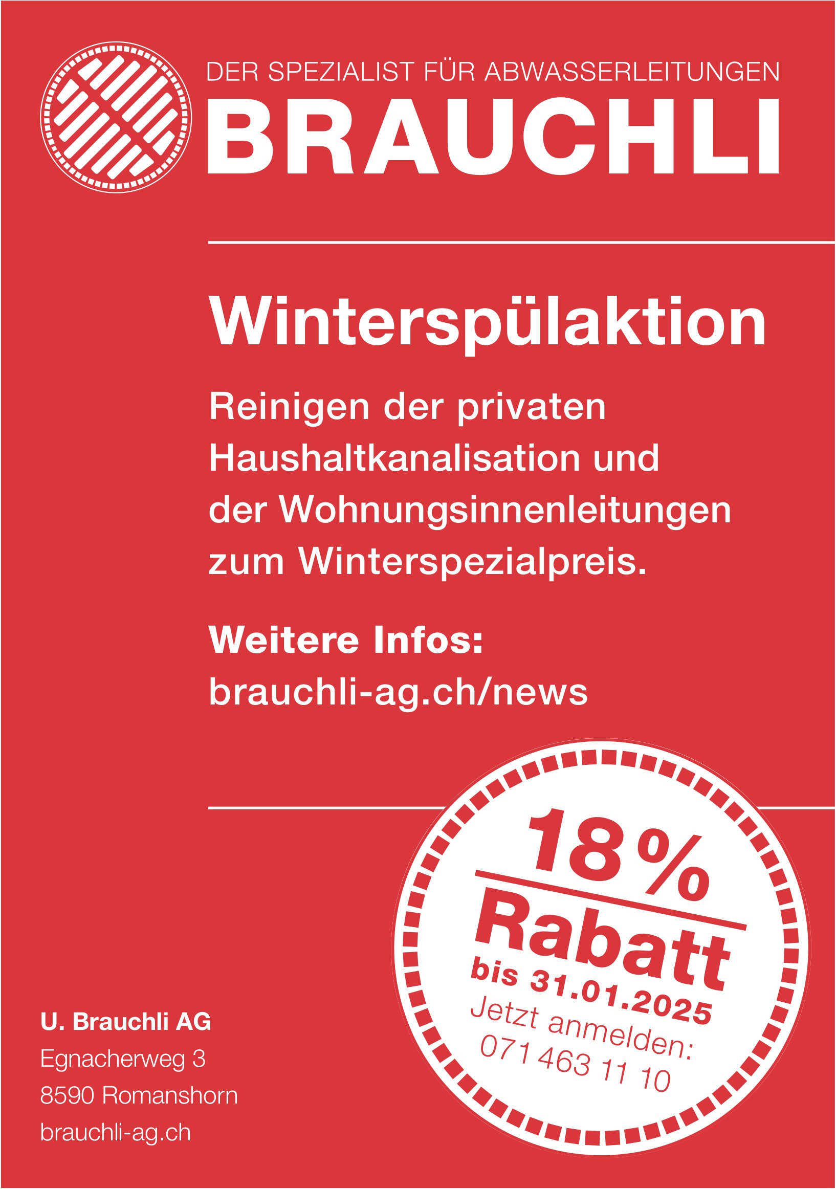 U. Brauchli Ag, Romanshorn - Winterspülaktion