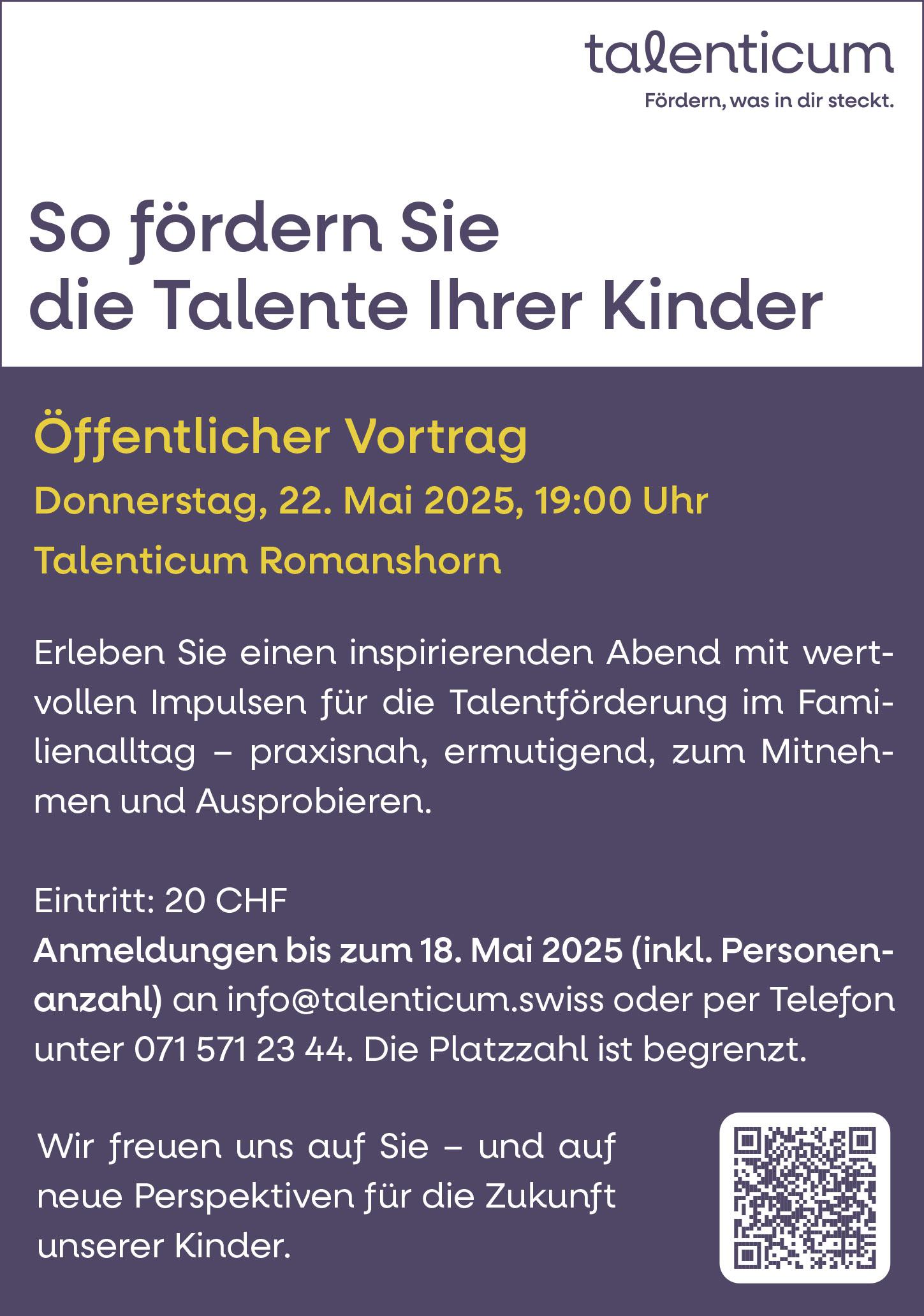So fördern Sie die Talente Ihrer Kinder, 22. Mai, 19:00 Uhr