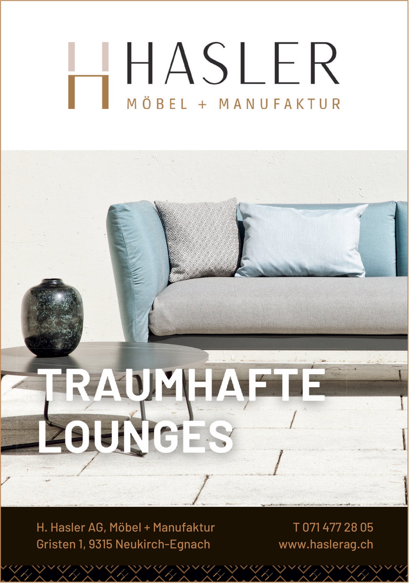 H. Hasler AG, Neukirch - Traumhafte Lounges