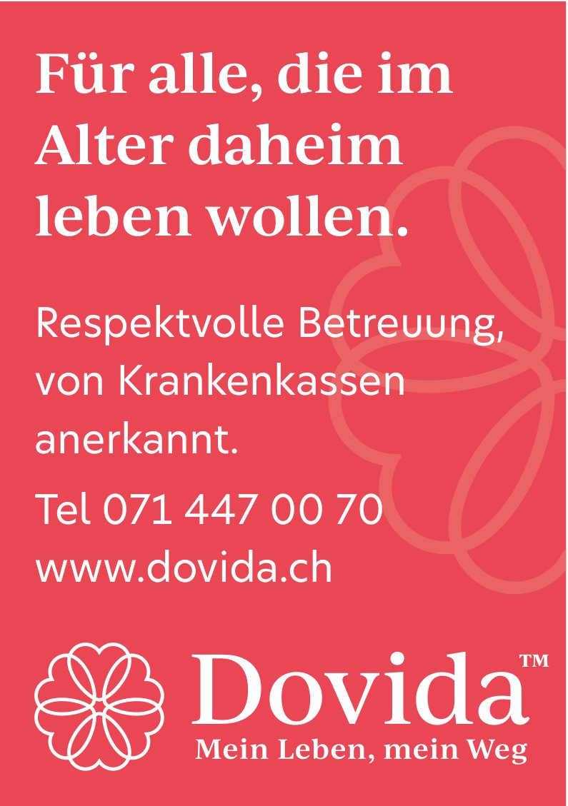 Dovida, Für alle, die im Alter daheim leben wollen.