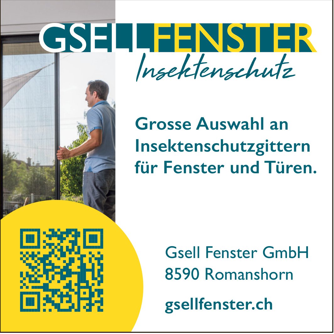 Gsell Fenster GmbH, Romanshorn - Grosse Auswahl an Insektenschutzgittern