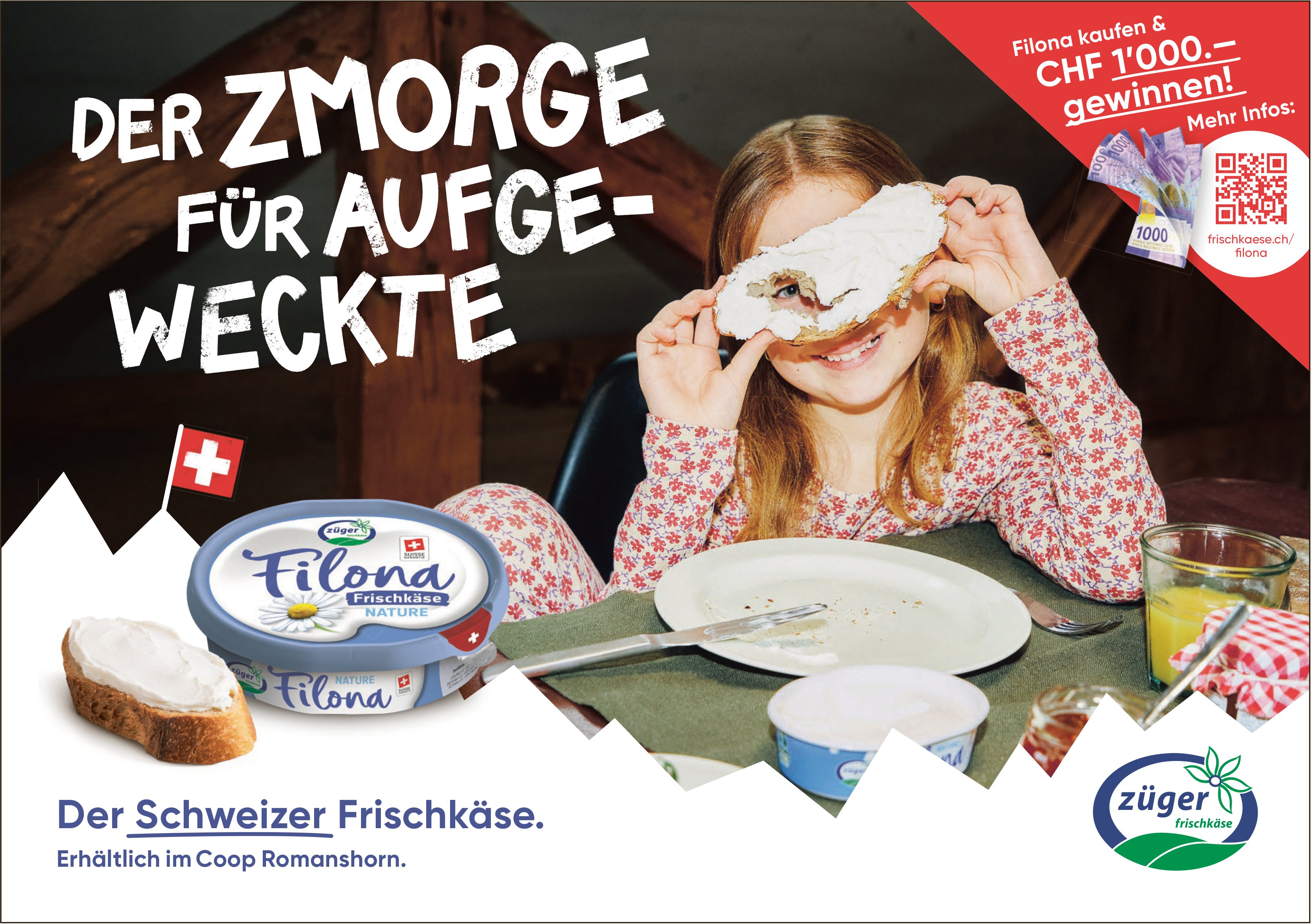 Züger Frischkäse, Romanshorn - Der Zmorgen für Aufgeweckte