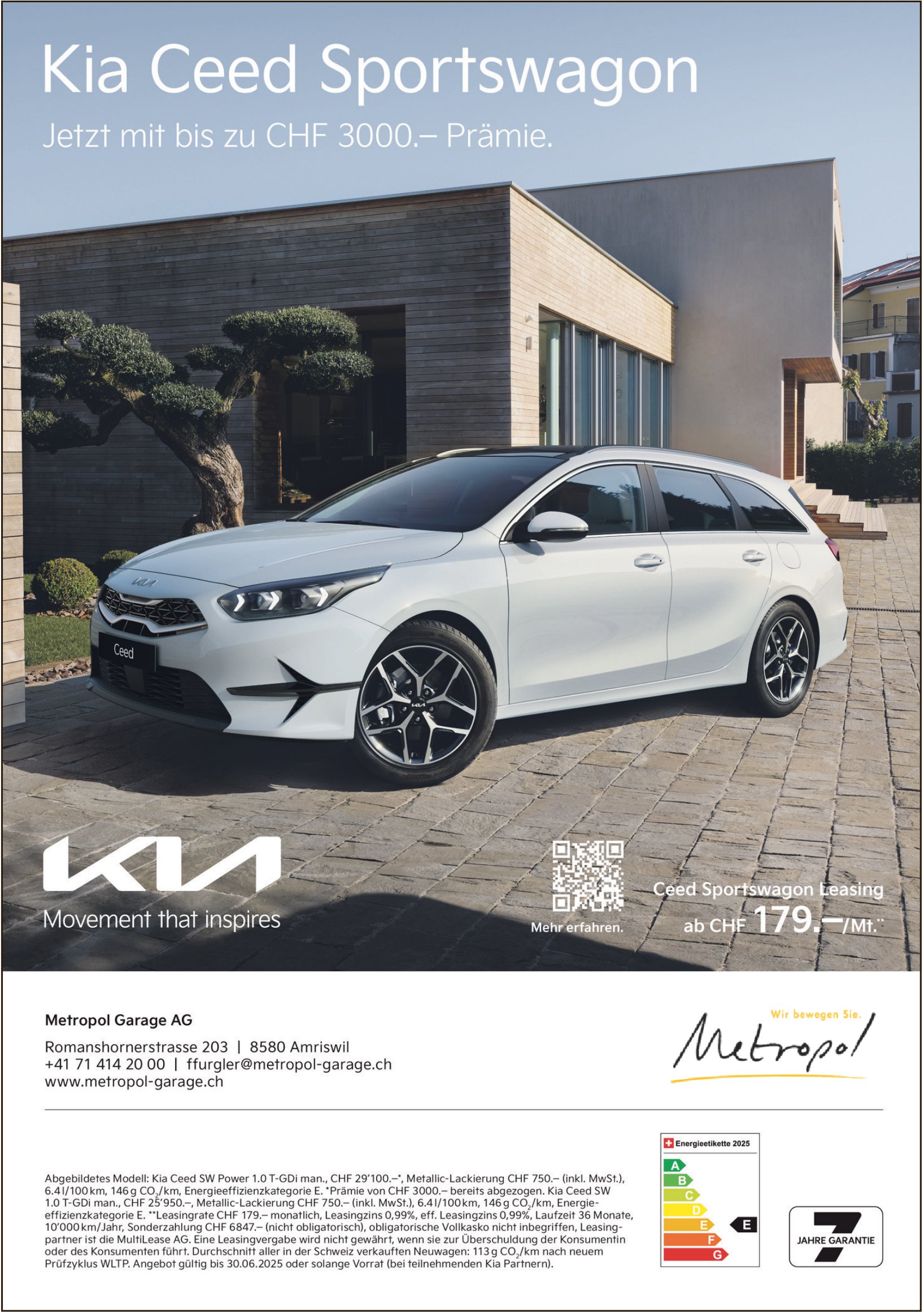 Metropol Garage AG, Amriswil - Kia Ceed Sportwagon