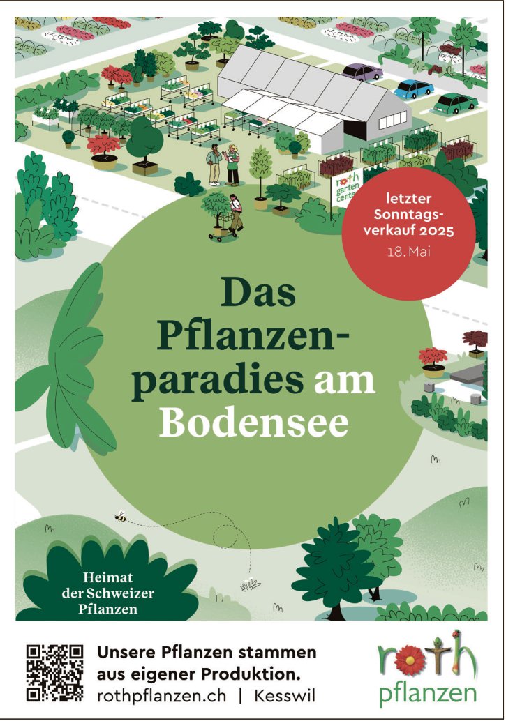 Rothpflanzen, Das Pflanzenparadies am Bodensee - letzter Sonntagsverkauf 18. Mai