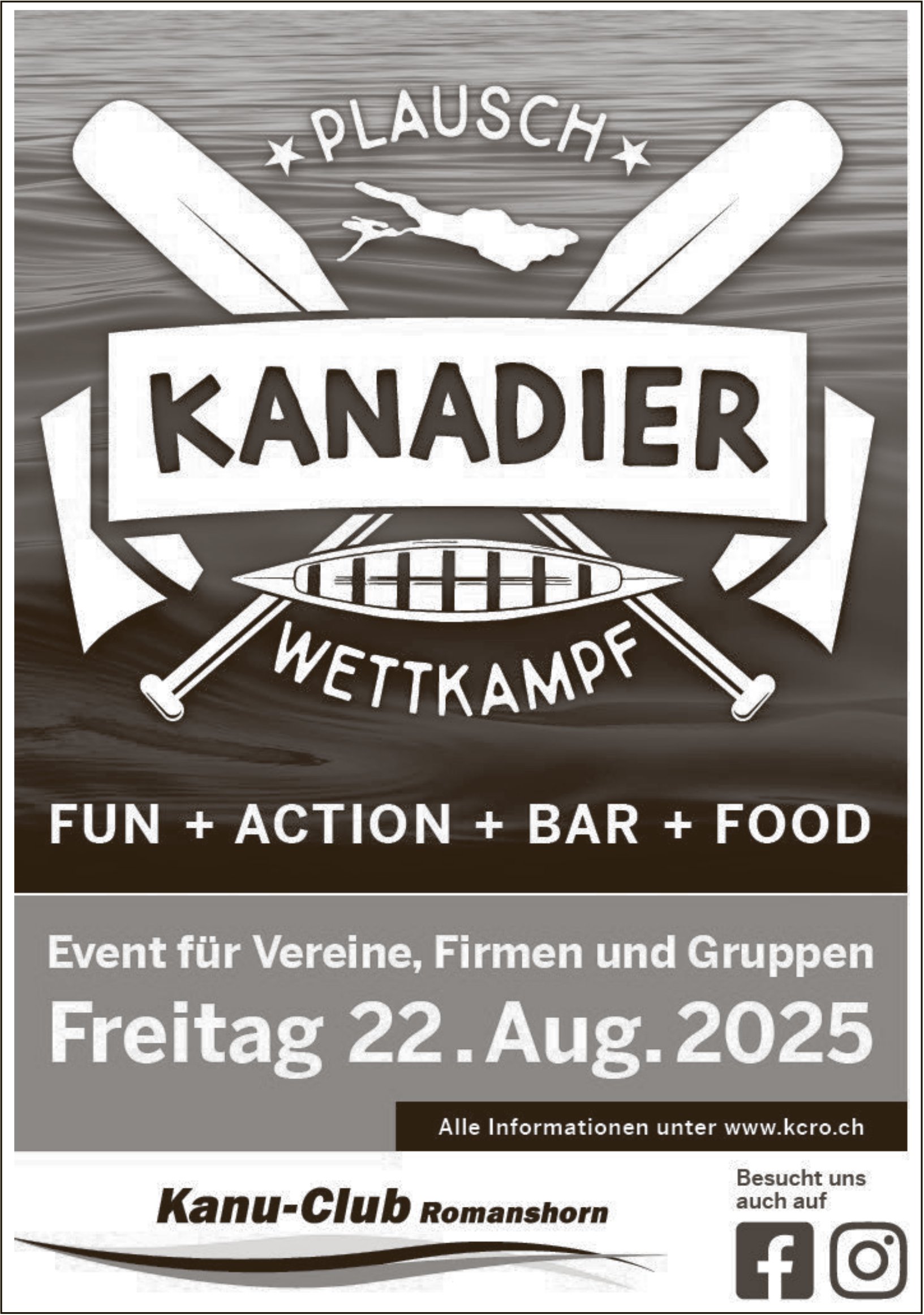 Plausch Kanadier Wettkampf, 22. August