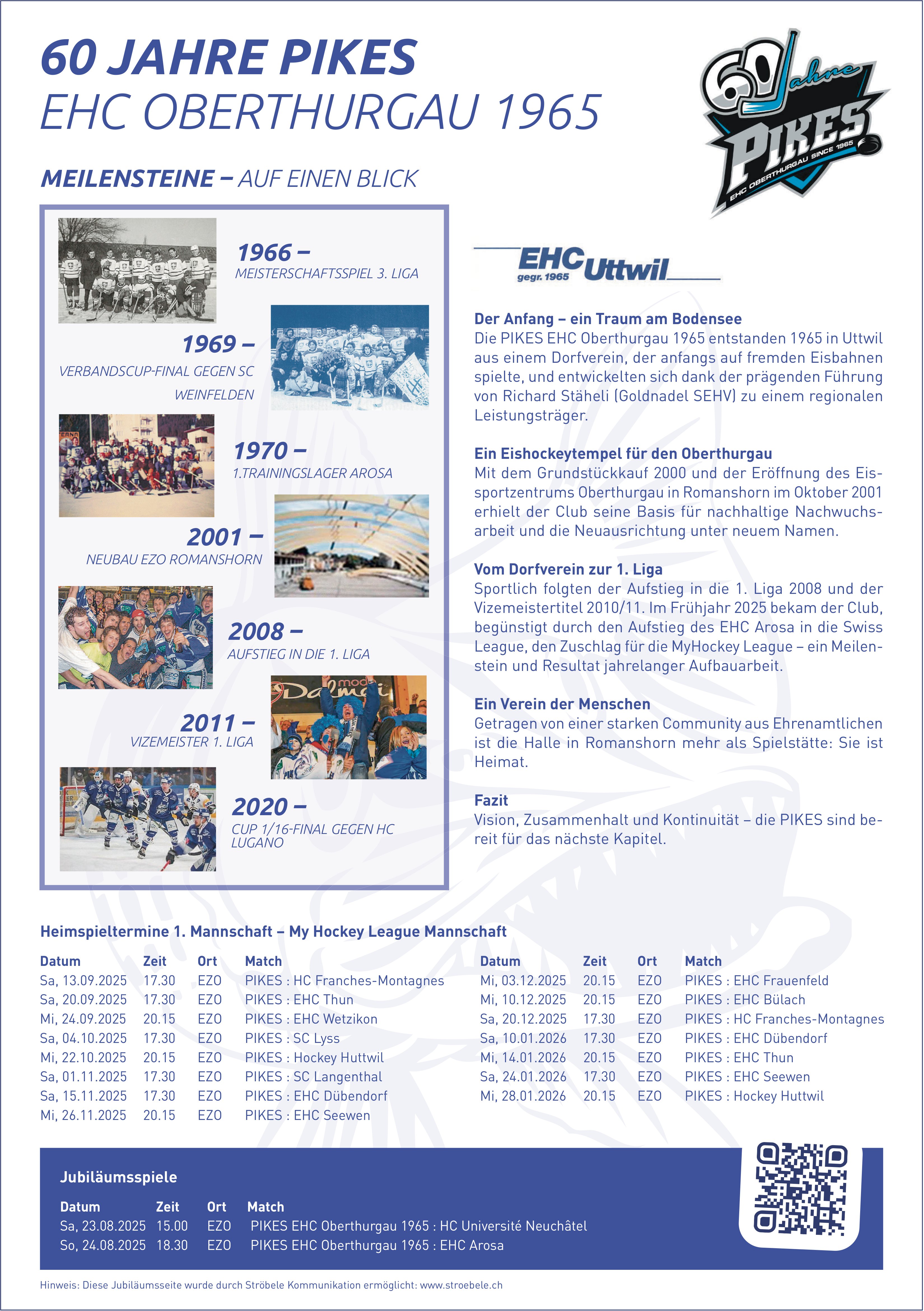 EHC Oberthurgau, 60 Jahre Pikes