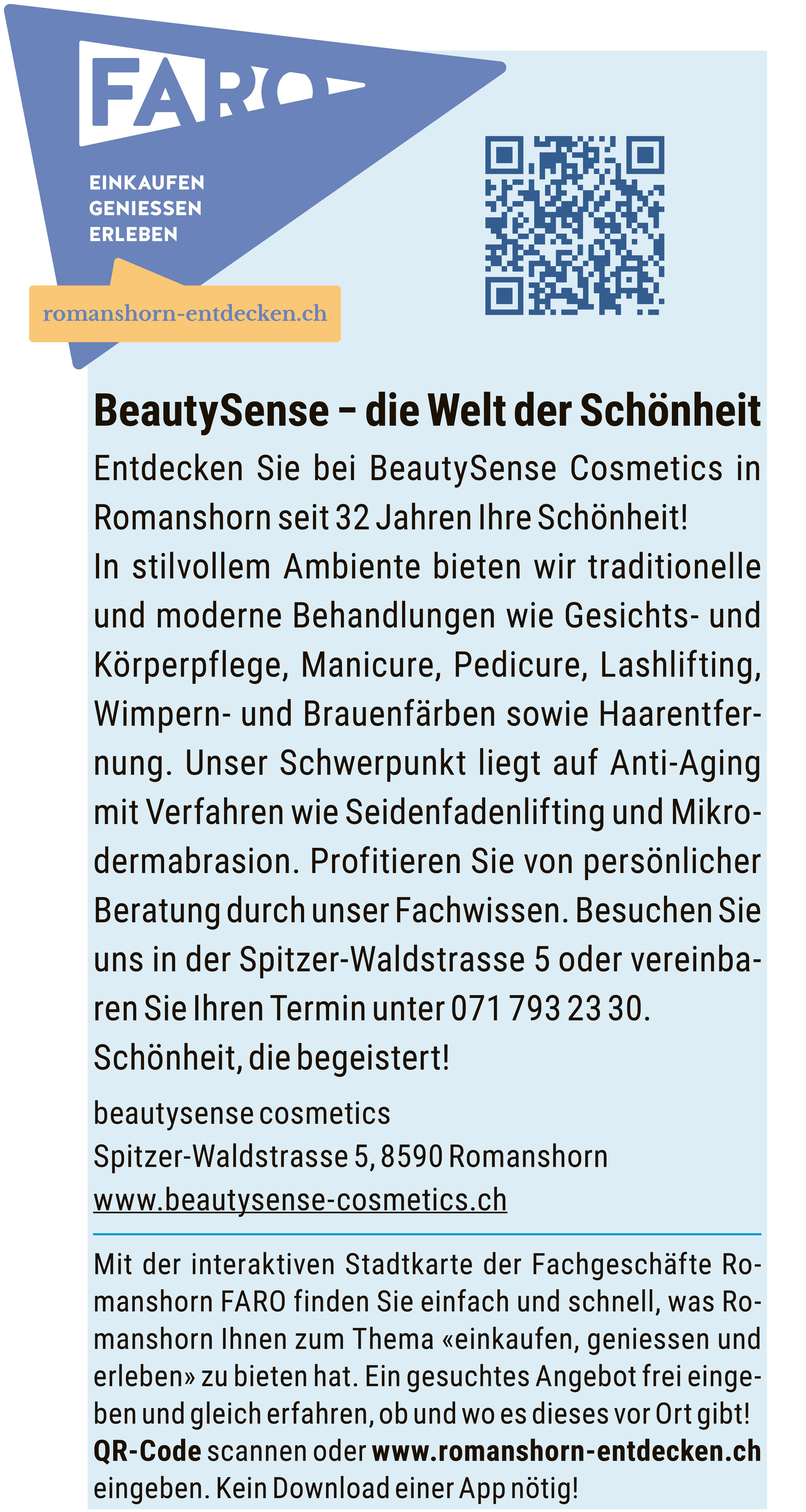 Beautysense Cosmetics, Romanshorn entdecken