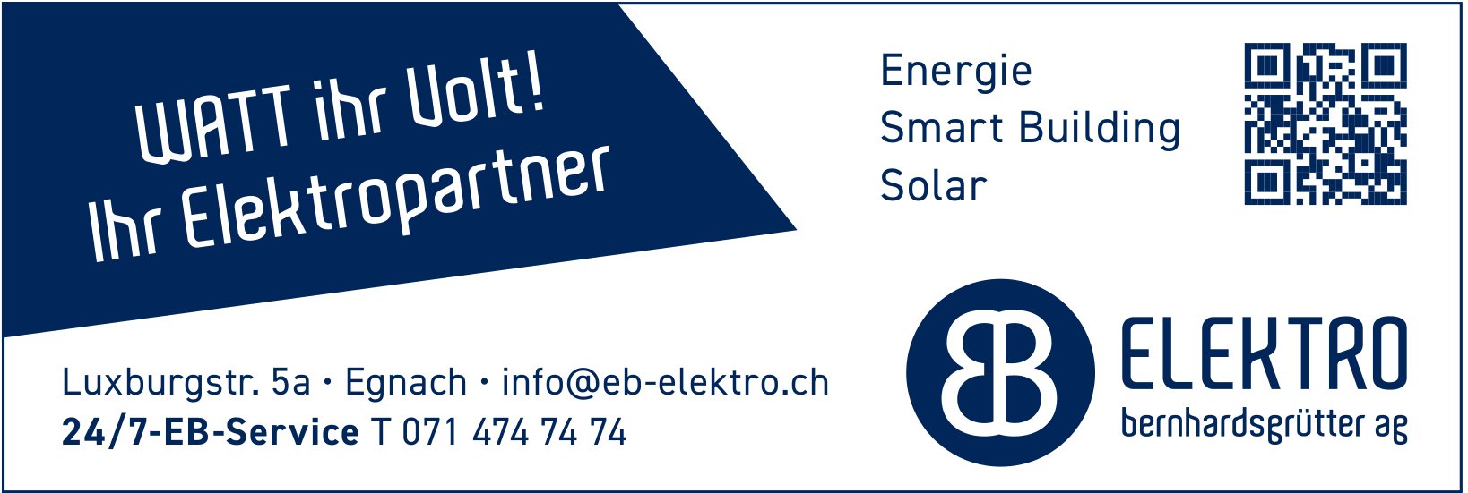 Elektro bernhardsgrütter AG, Egnach - WATT ihr Volt! Ihr Elektropartner