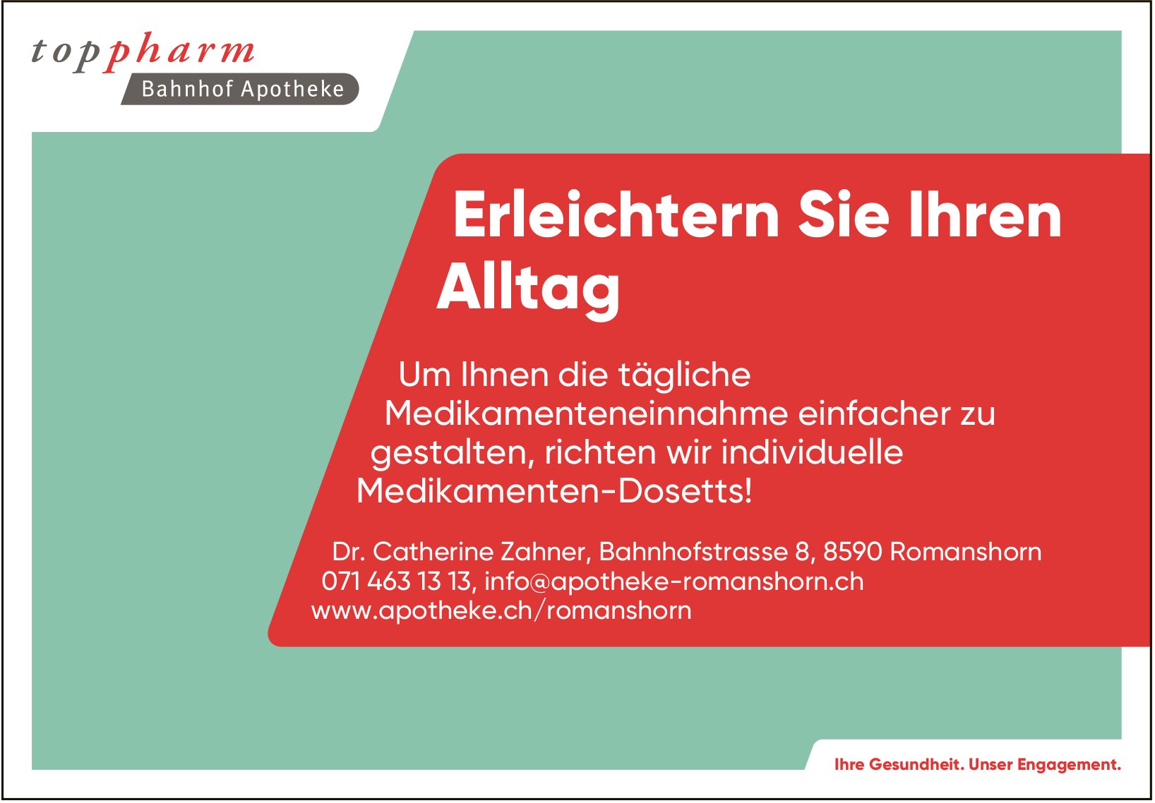 Apotheke toppharm, Romanshorn - Erleichtern Sie Ihren Alltag