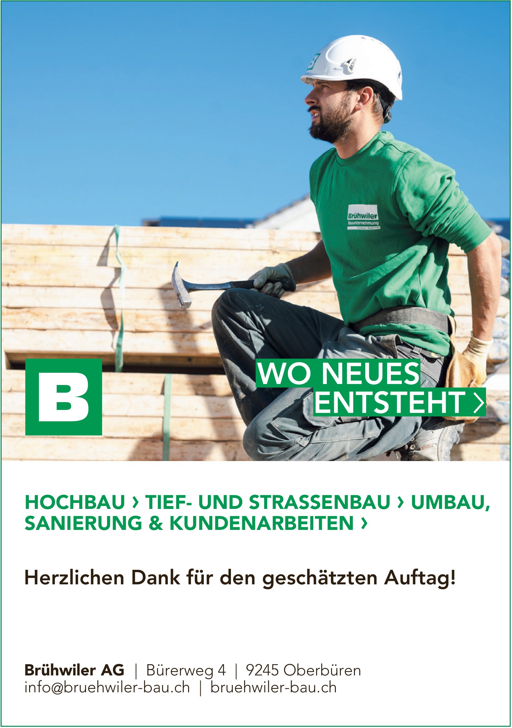 Brühwiler AG, Oberbüren - SANIERUNG & KUNDENARBEITEN