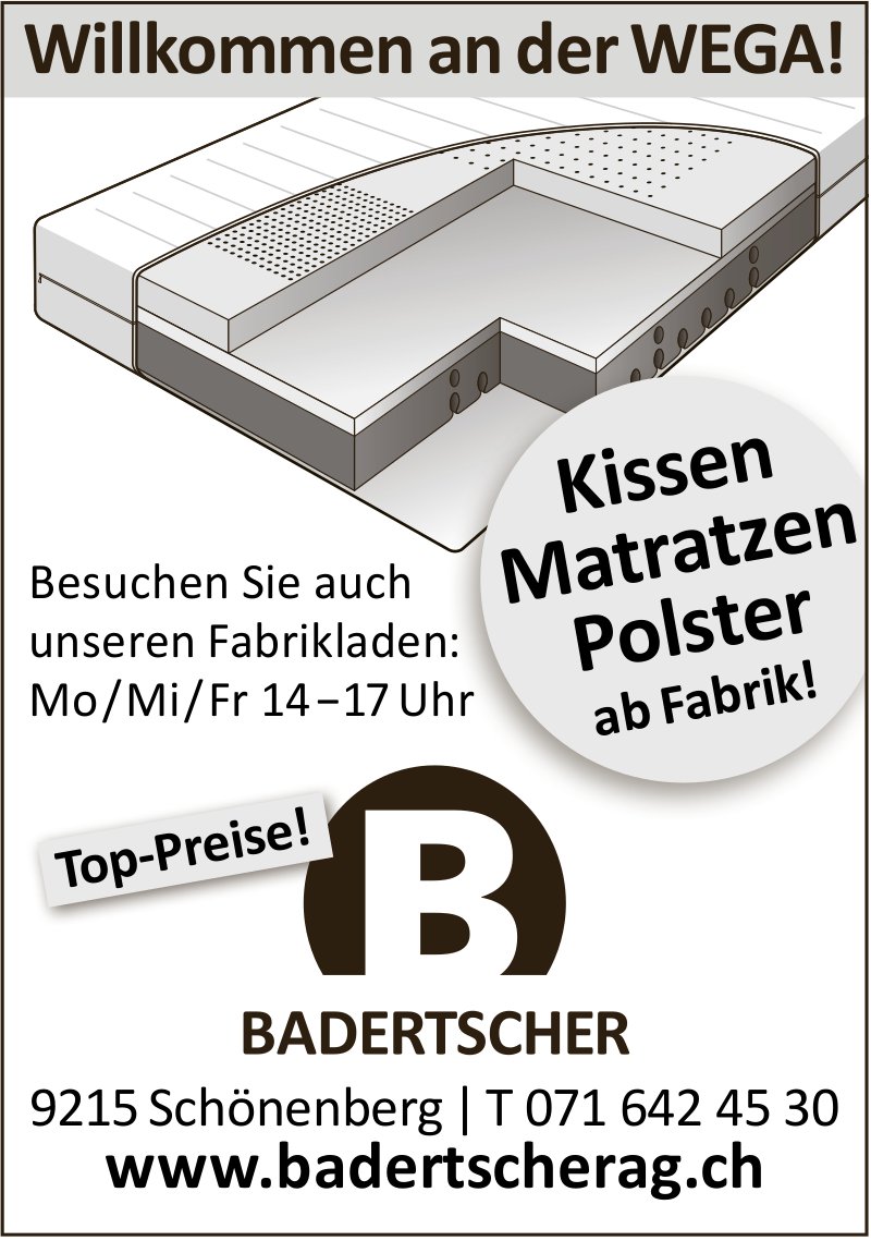 Badertscherag, Schönenberg - Willkommen an der WEGA!