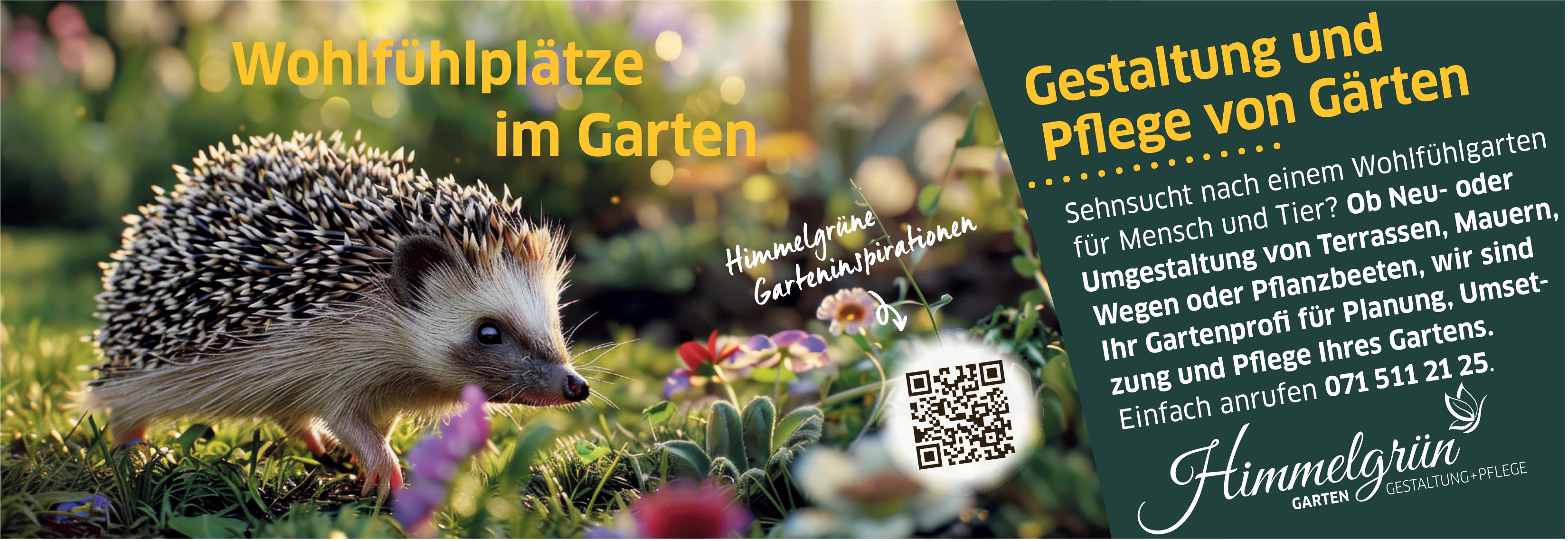 Himmelgrün, Wohlfühlplätze im Garten