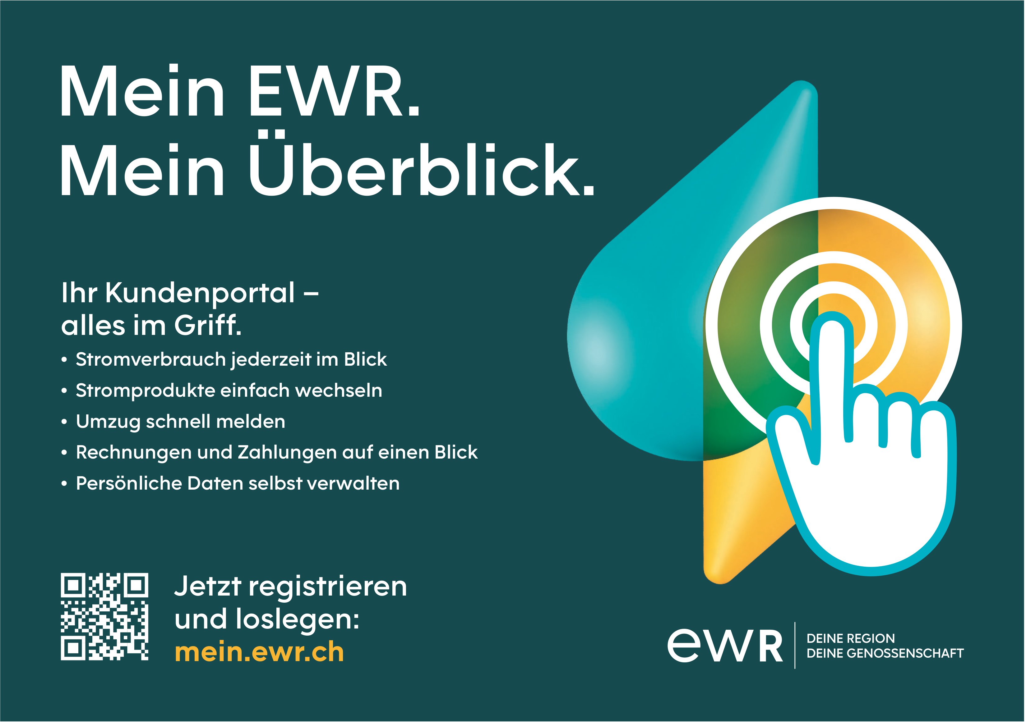 Ewr, Ihr Kundenportal - alles im Griff.