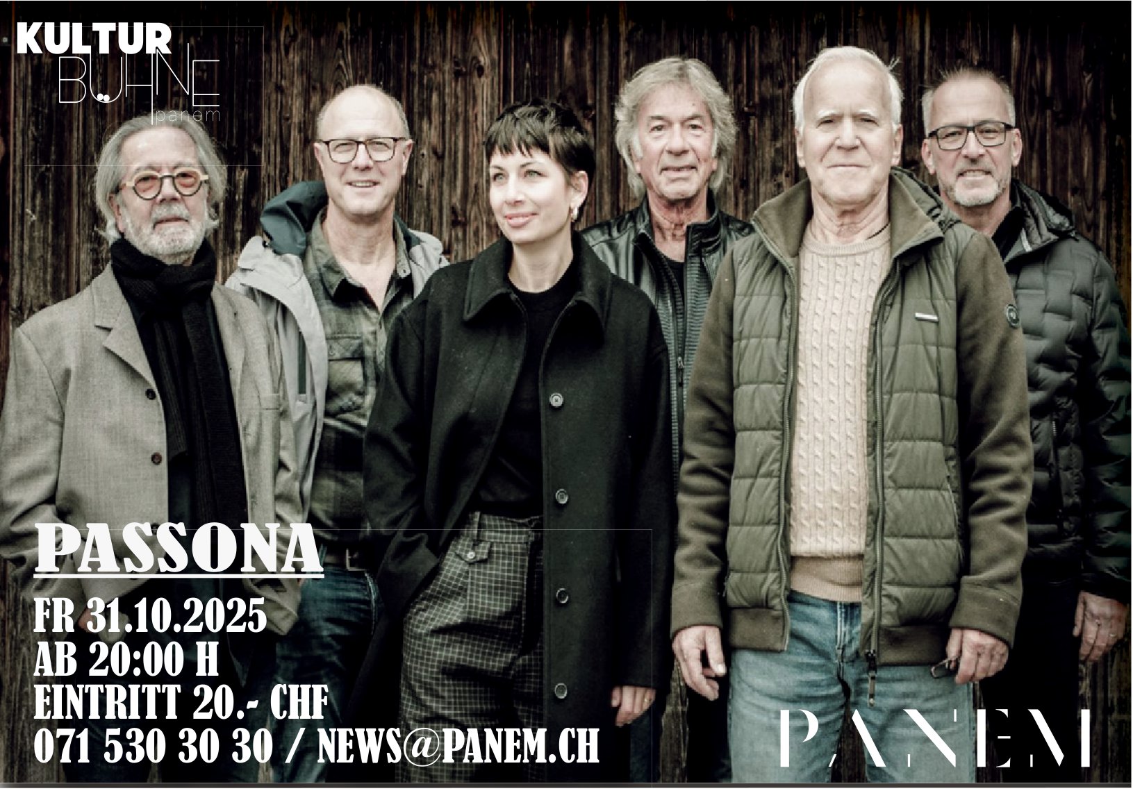 PASSONA, 31. Oktober, Kulturbühne Panem