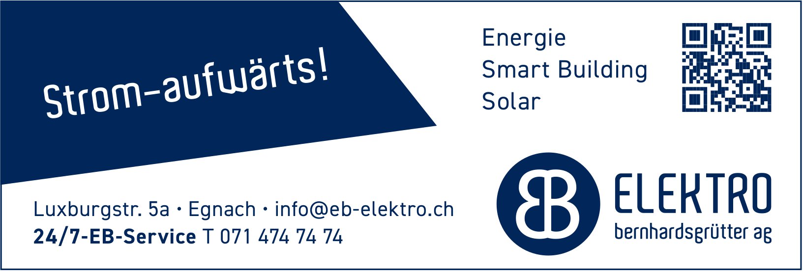 Elektro bernhardsgrütter ag, Egnach - Strom-aufwärts!