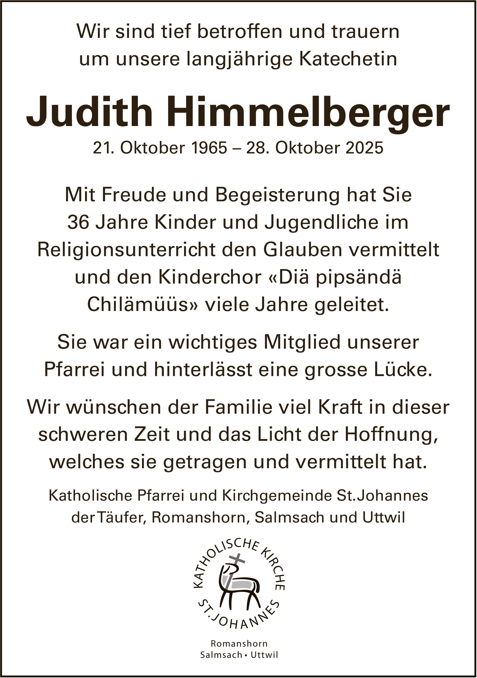 Himmelberger Judith, Oktober 2025 / TA