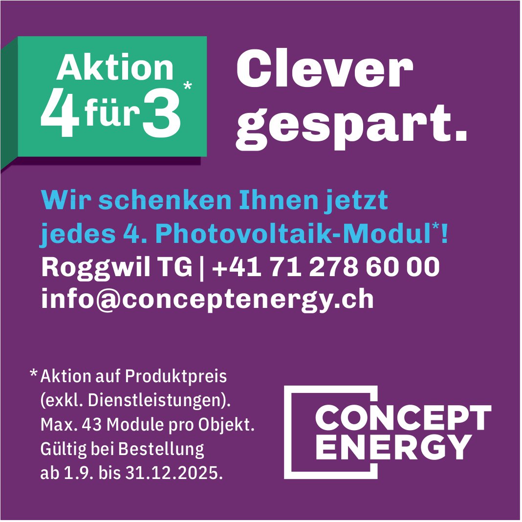 CONCEPT ENERGY, Roggwil - Clever gespart.