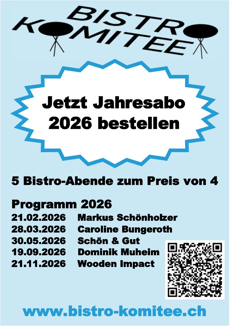 Bistro Komitee, 5 Bistro-Abende zum Preis von 4