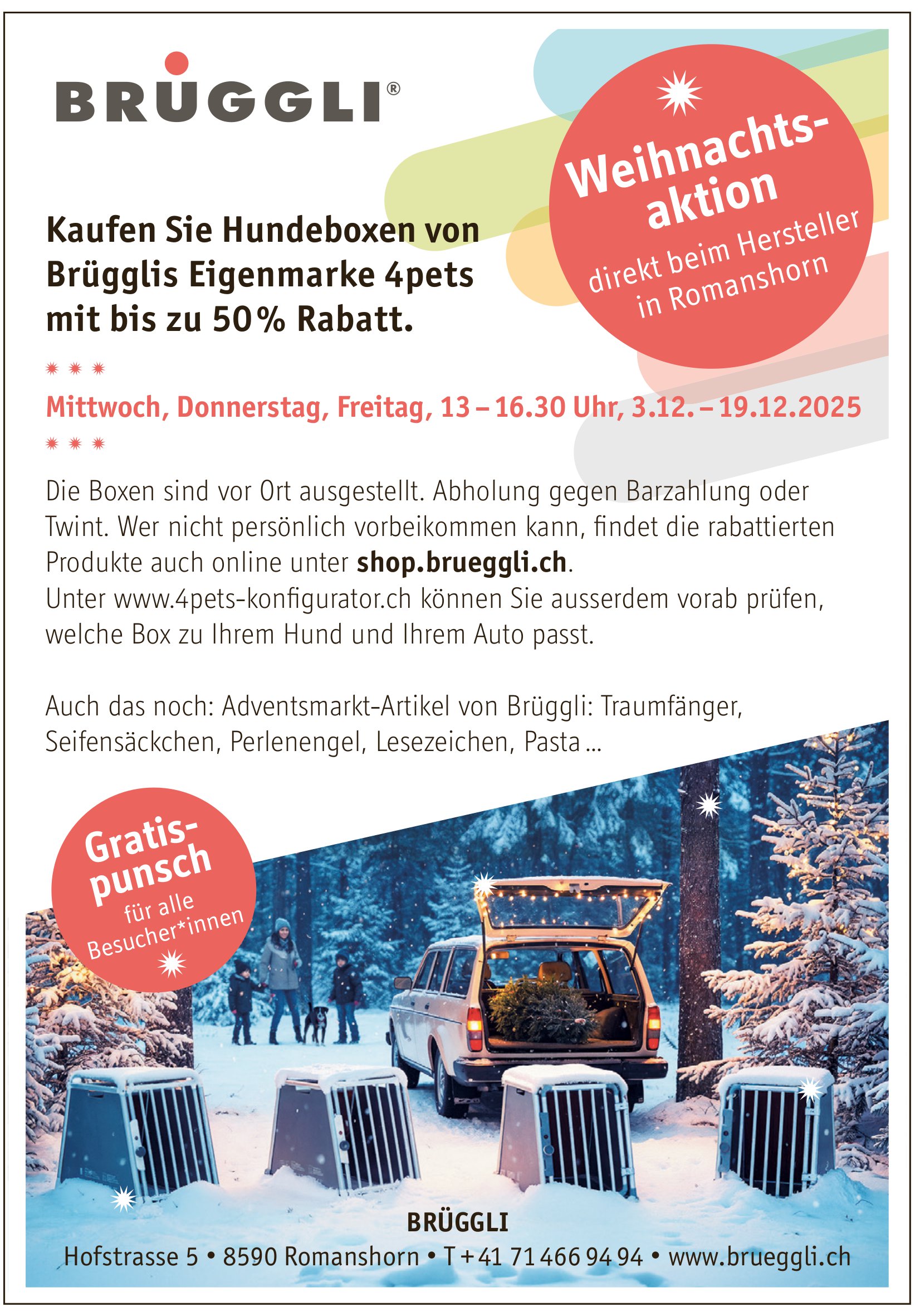Weihnachts-aktion, 3. - 19. Dezember, Romanshorn