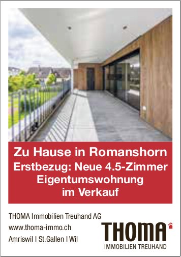 Neue 4.5-Zimmer Eigentumswohnung im Verkauf, Romanshorn, zu verkaufen