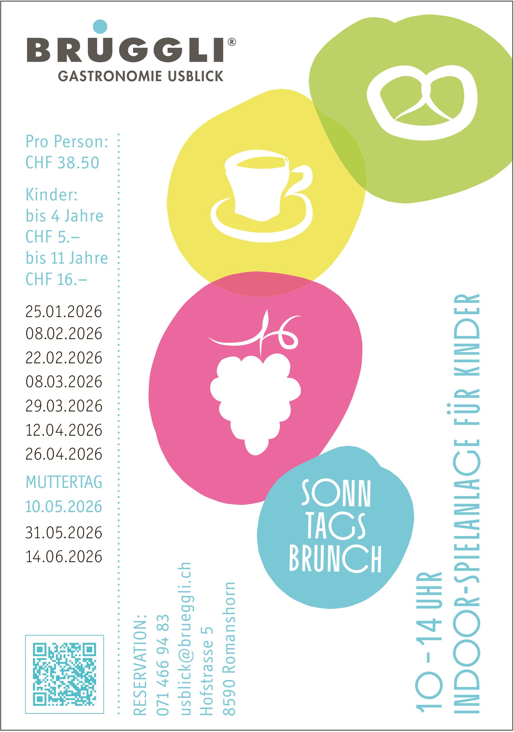 Sonntagsbruch, 25. Januar - 14. Juni, Gastronomie Usblick, Romanshorn
