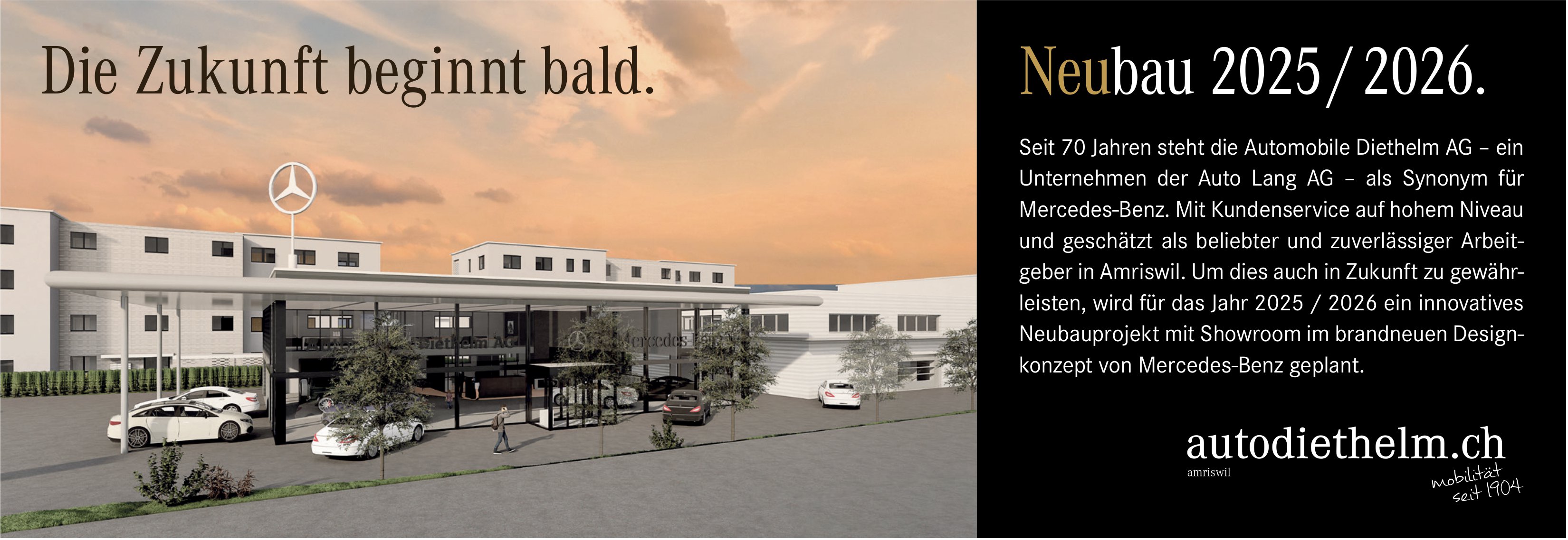 Automobile Diethelm AG, Amriswil - Die Zukunft beginnt bald. Neubau 2025/2026